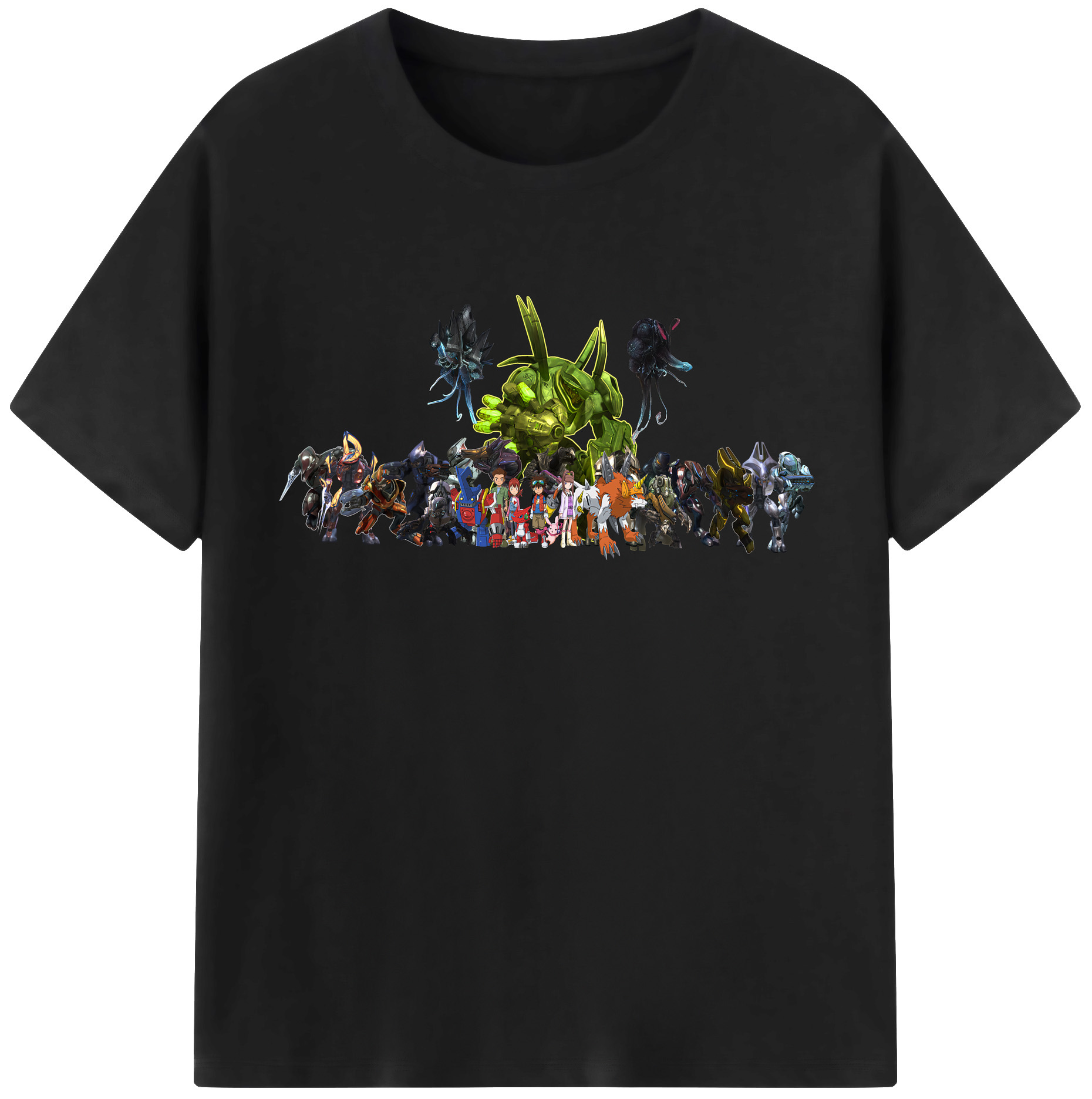 （画像用） Digimon デジタルモンスター/デジモン 綿100％半袖Tシャツ（フロントプリント）
