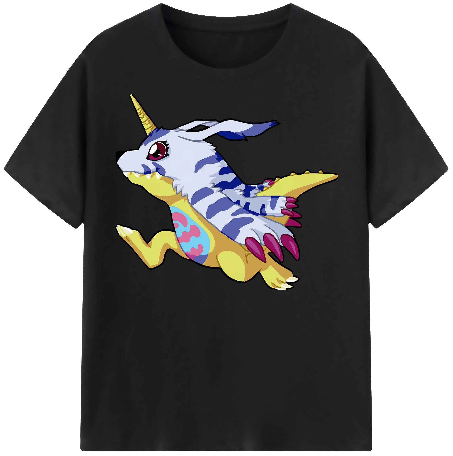 （画像用） Digimon デジタルモンスター/デジモン 綿100％半袖Tシャツ（フロントプリント）