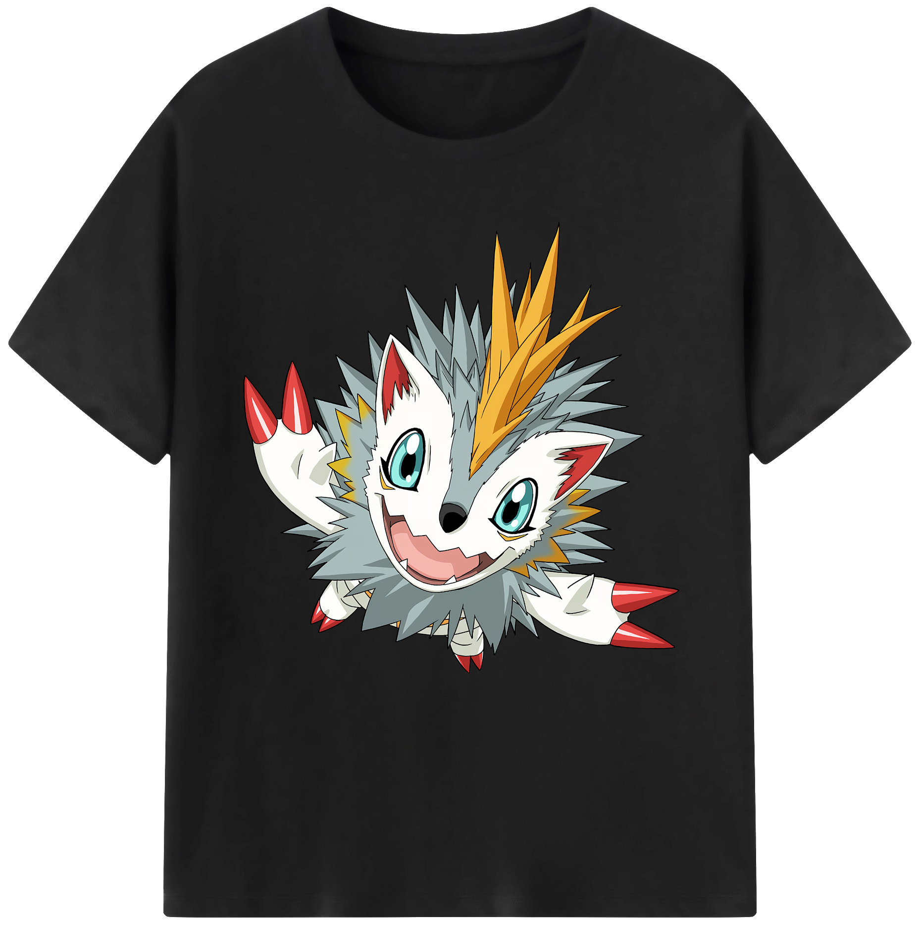 （画像用） Digimon デジタルモンスター/デジモン 綿100％半袖Tシャツ（フロントプリント）
