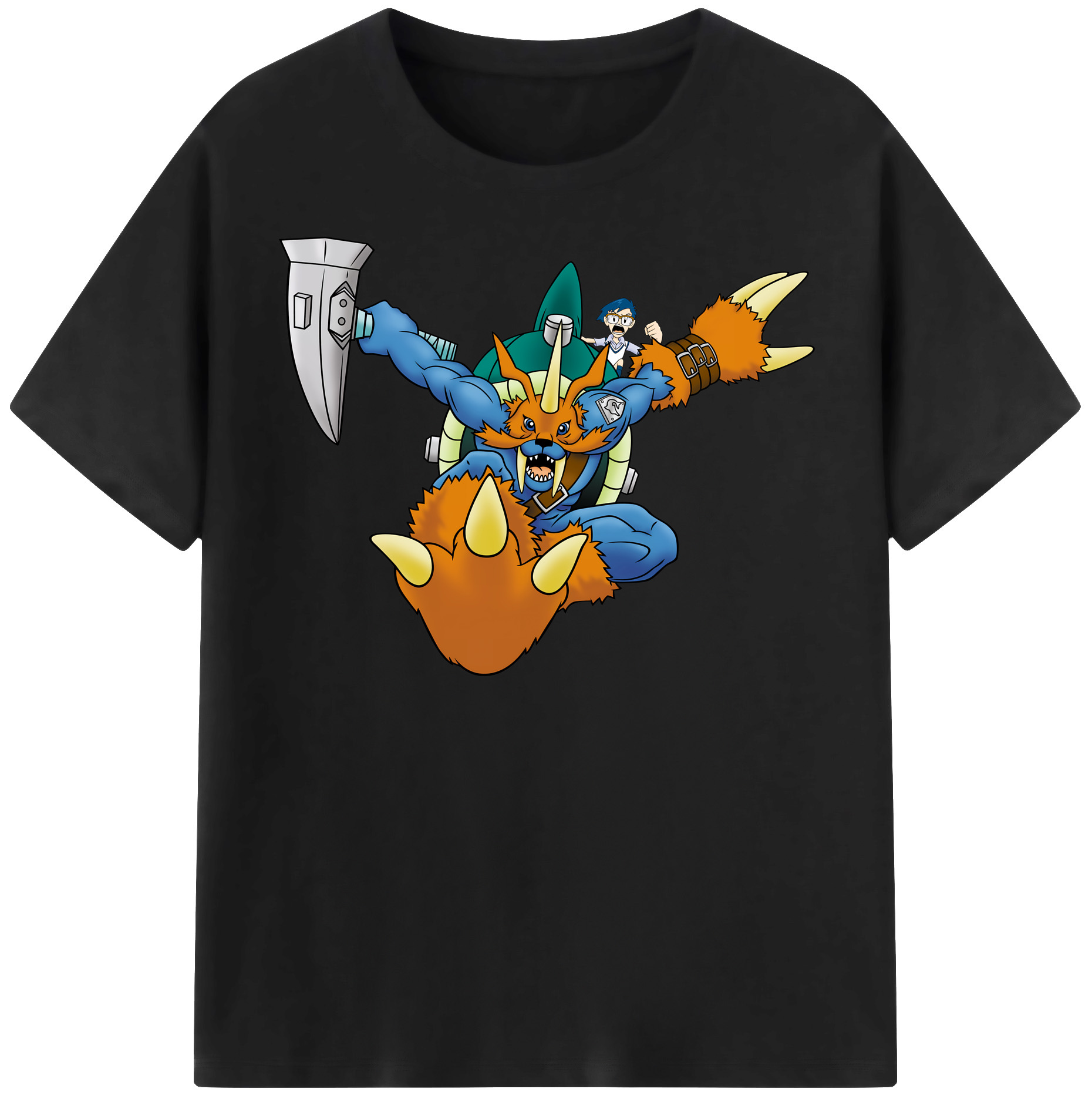 （画像用） Digimon デジタルモンスター/デジモン 綿100％半袖Tシャツ（フロントプリント）