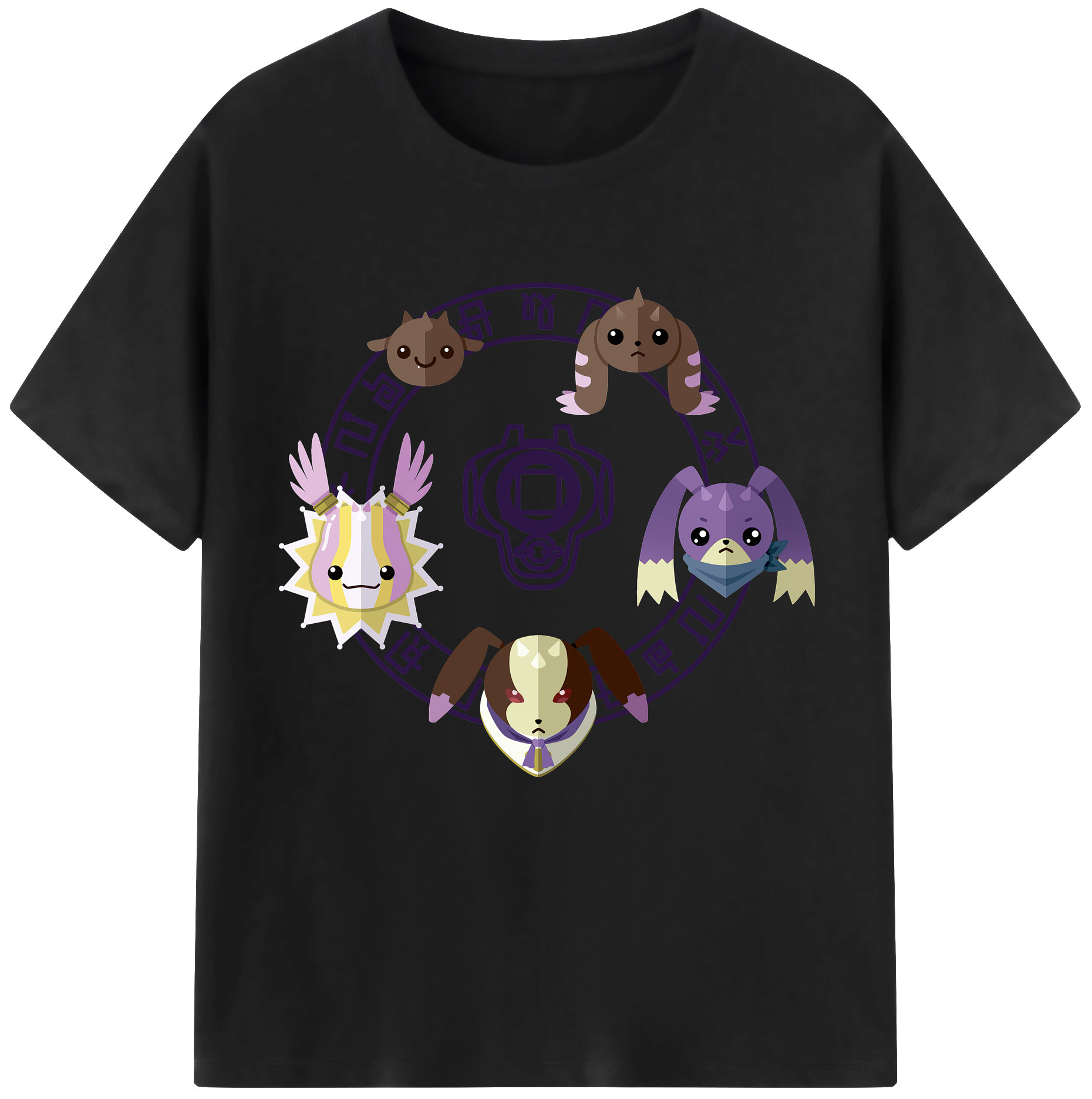 （画像用） Digimon デジタルモンスター/デジモン 綿100％半袖Tシャツ（フロントプリント）