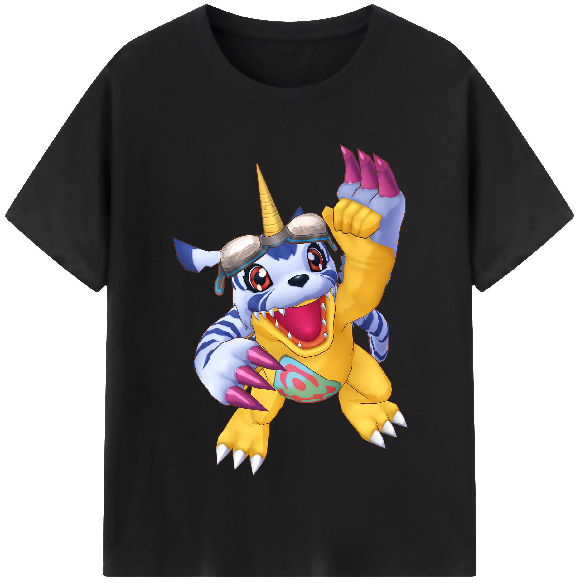 （画像用） Digimon デジタルモンスター/デジモン 綿100％半袖Tシャツ（フロントプリント）