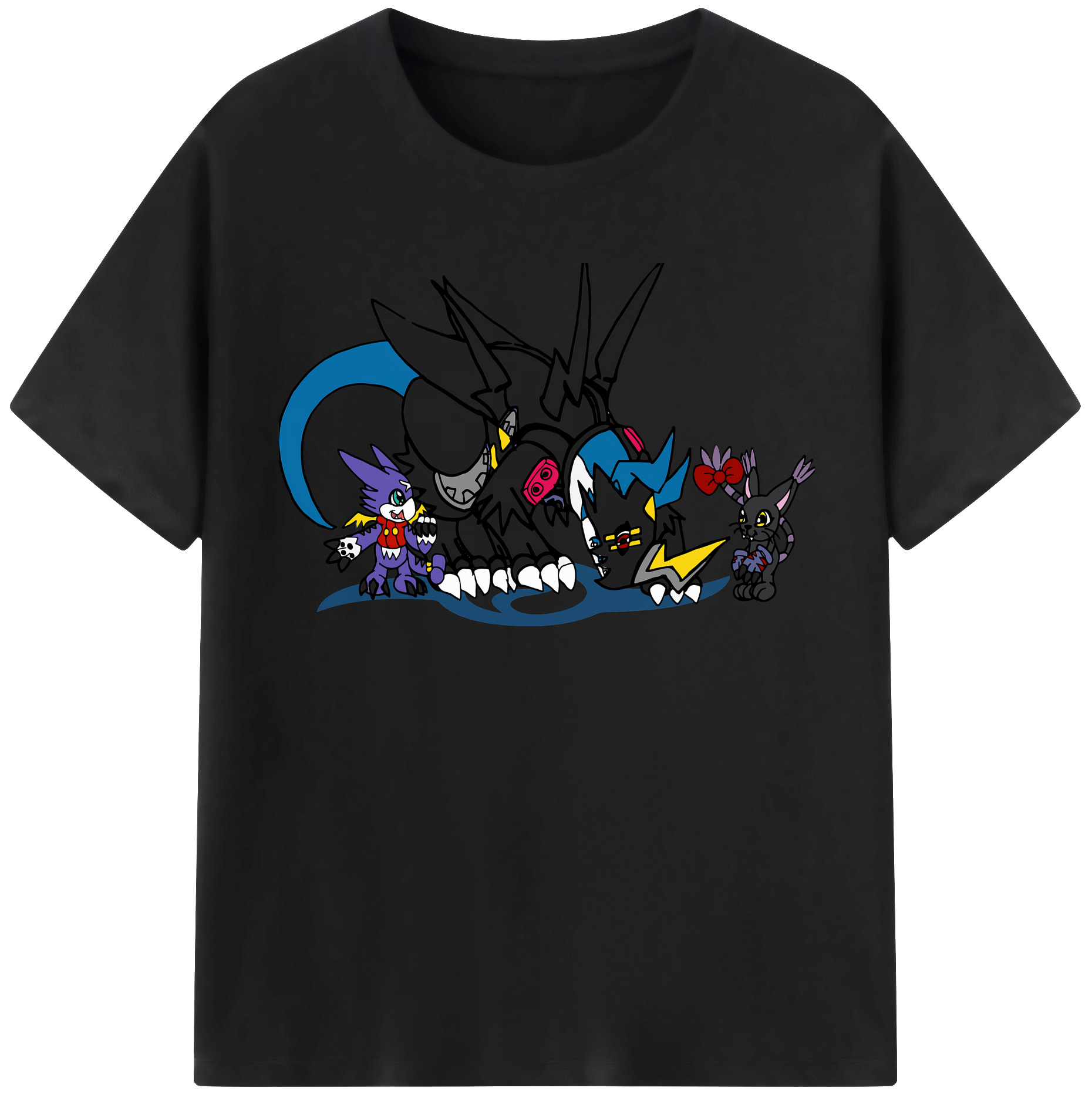 （画像用） Digimon デジタルモンスター/デジモン 綿100％半袖Tシャツ（フロントプリント）