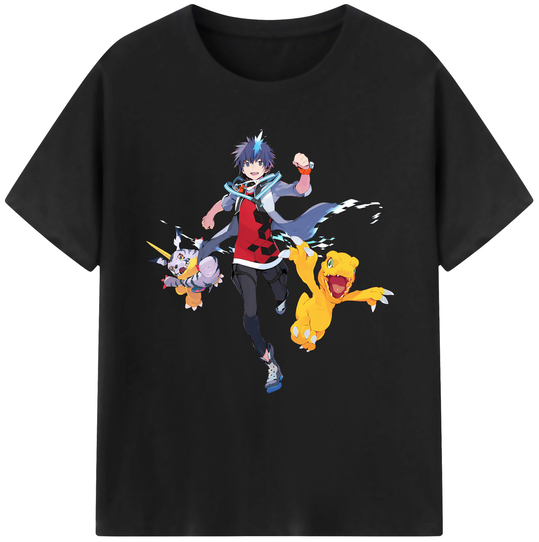 （画像用） Digimon デジタルモンスター/デジモン 綿100％半袖Tシャツ（フロントプリント）