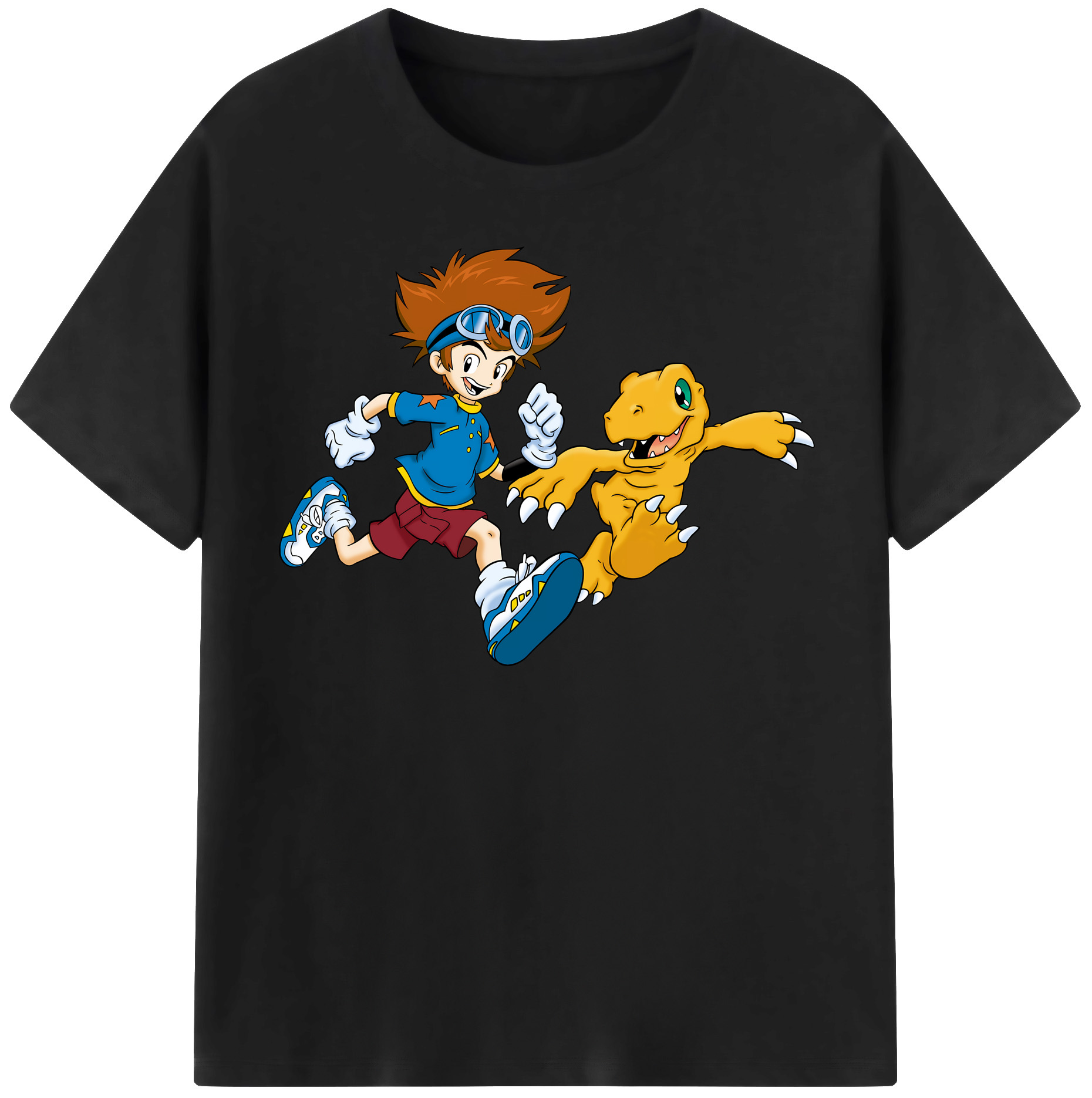 （画像用） Digimon デジタルモンスター/デジモン 綿100％半袖Tシャツ（フロントプリント）