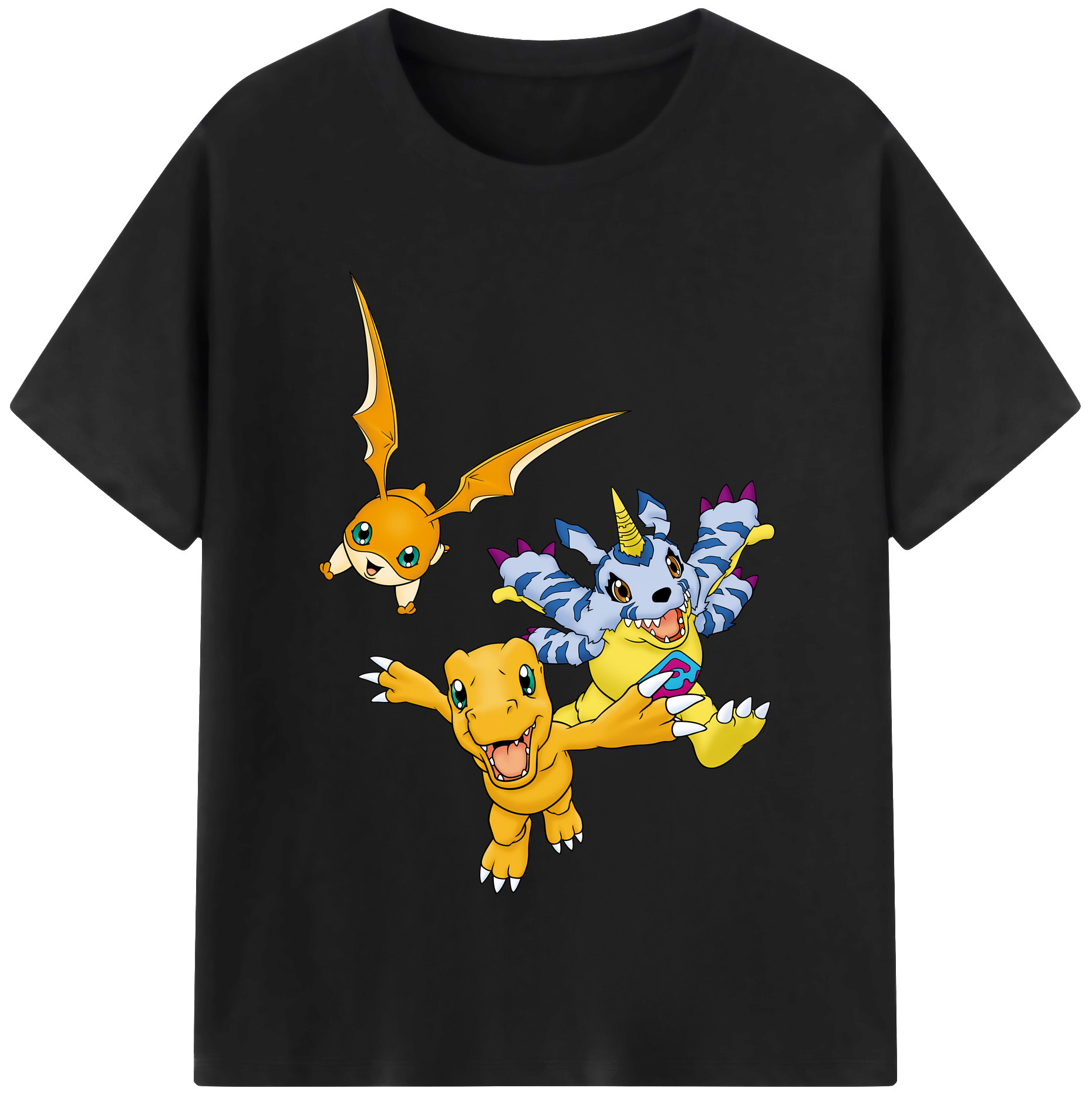 （画像用） Digimon デジタルモンスター/デジモン 綿100％半袖Tシャツ（フロントプリント）