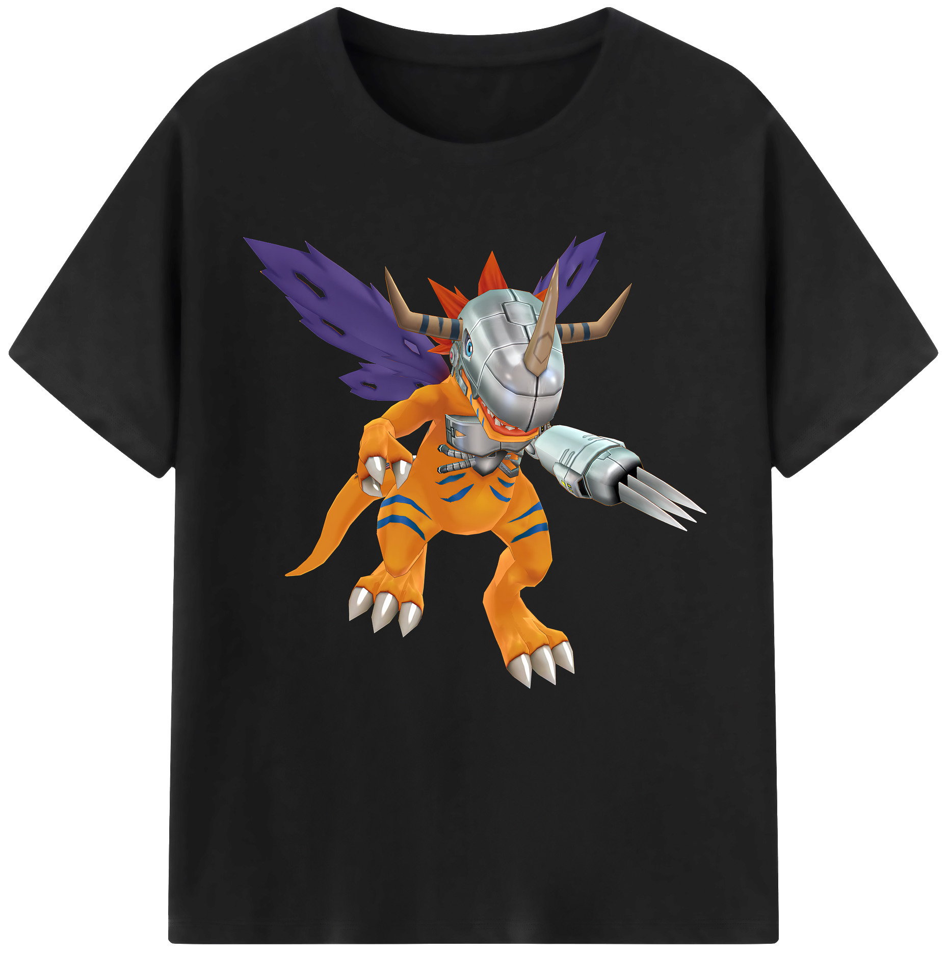 （画像用） Digimon デジタルモンスター/デジモン 綿100％半袖Tシャツ（フロントプリント）
