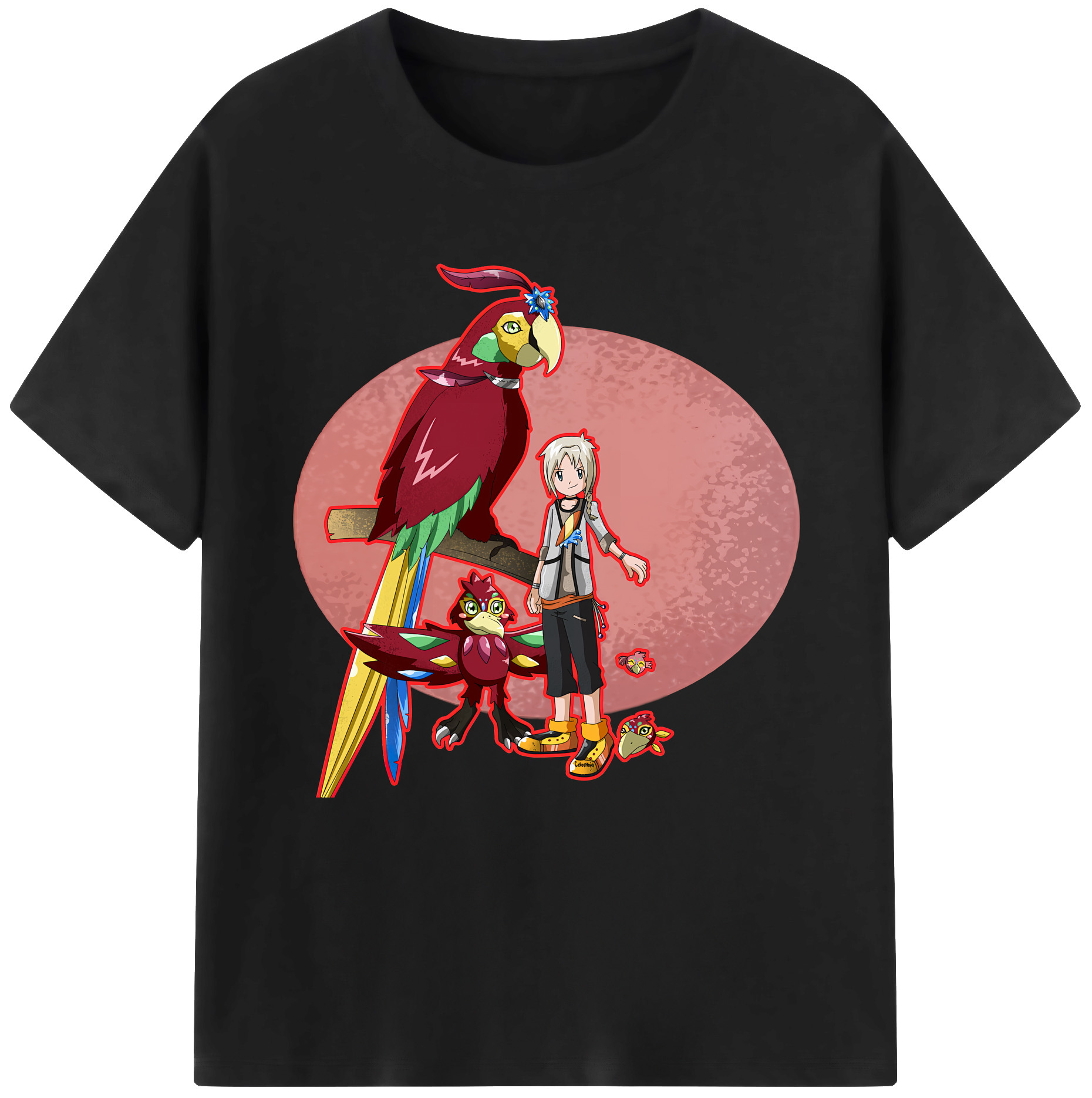 （画像用） Digimon デジタルモンスター/デジモン 綿100％半袖Tシャツ（フロントプリント）