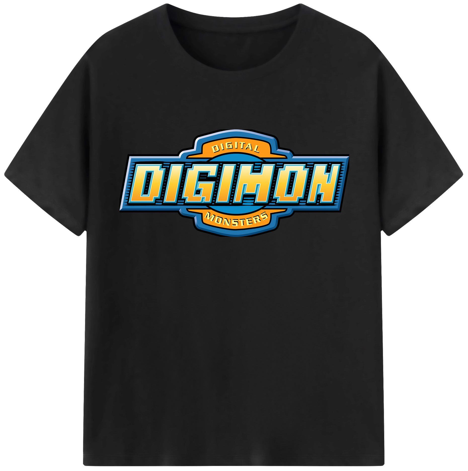 （画像用） Digimon デジタルモンスター/デジモン 綿100％半袖Tシャツ（フロントプリント）