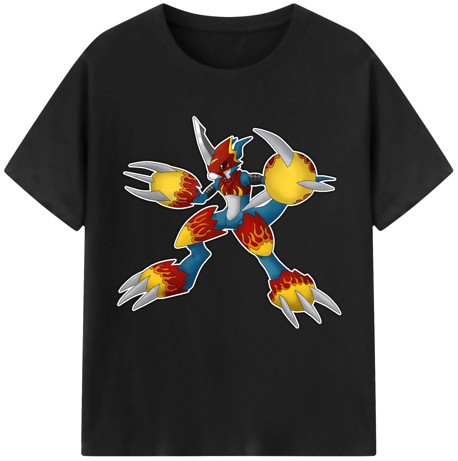 （画像用） Digimon デジタルモンスター/デジモン 綿100％半袖Tシャツ（フロントプリント）