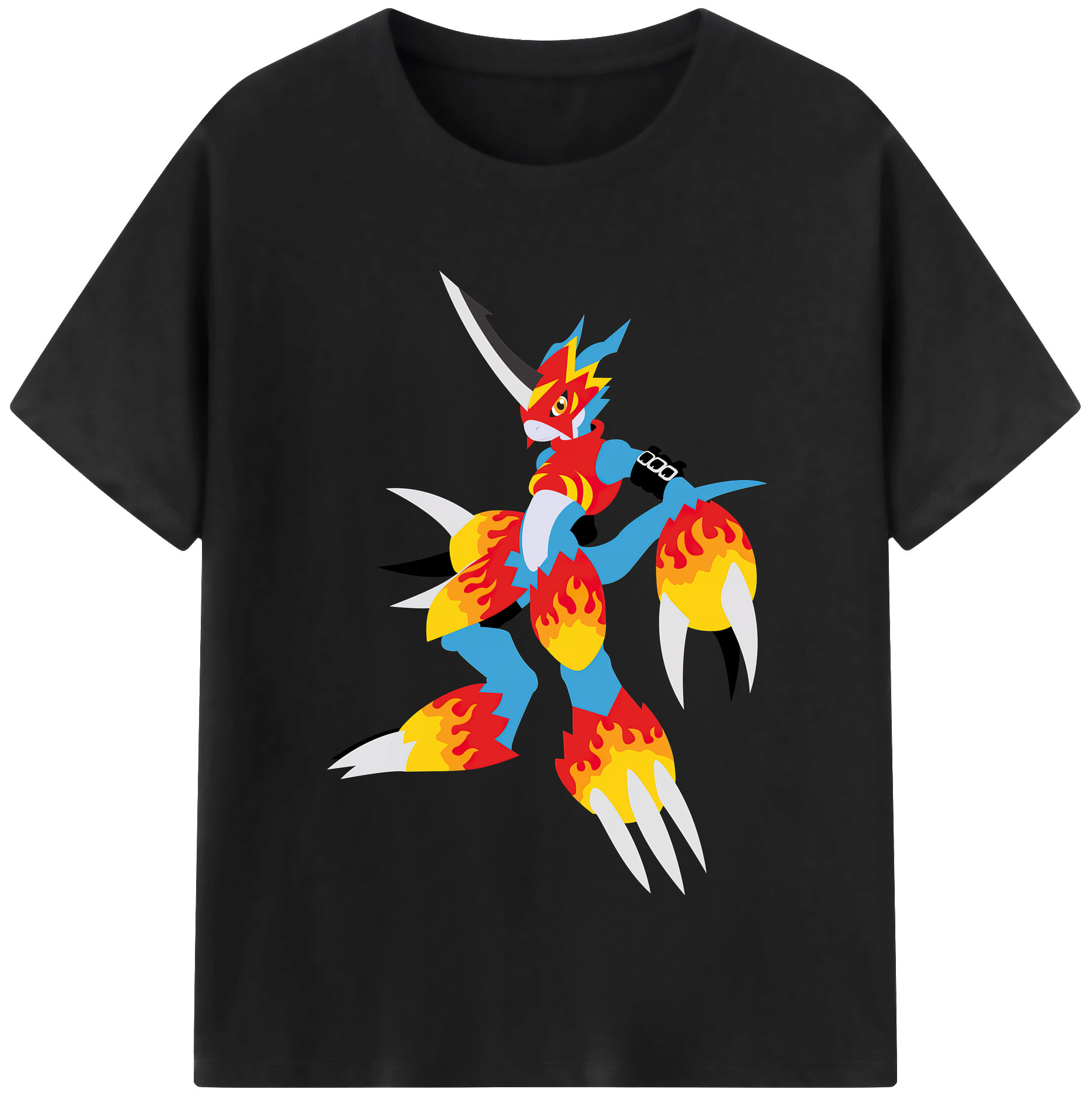 （画像用） Digimon デジタルモンスター/デジモン 綿100％半袖Tシャツ（フロントプリント）