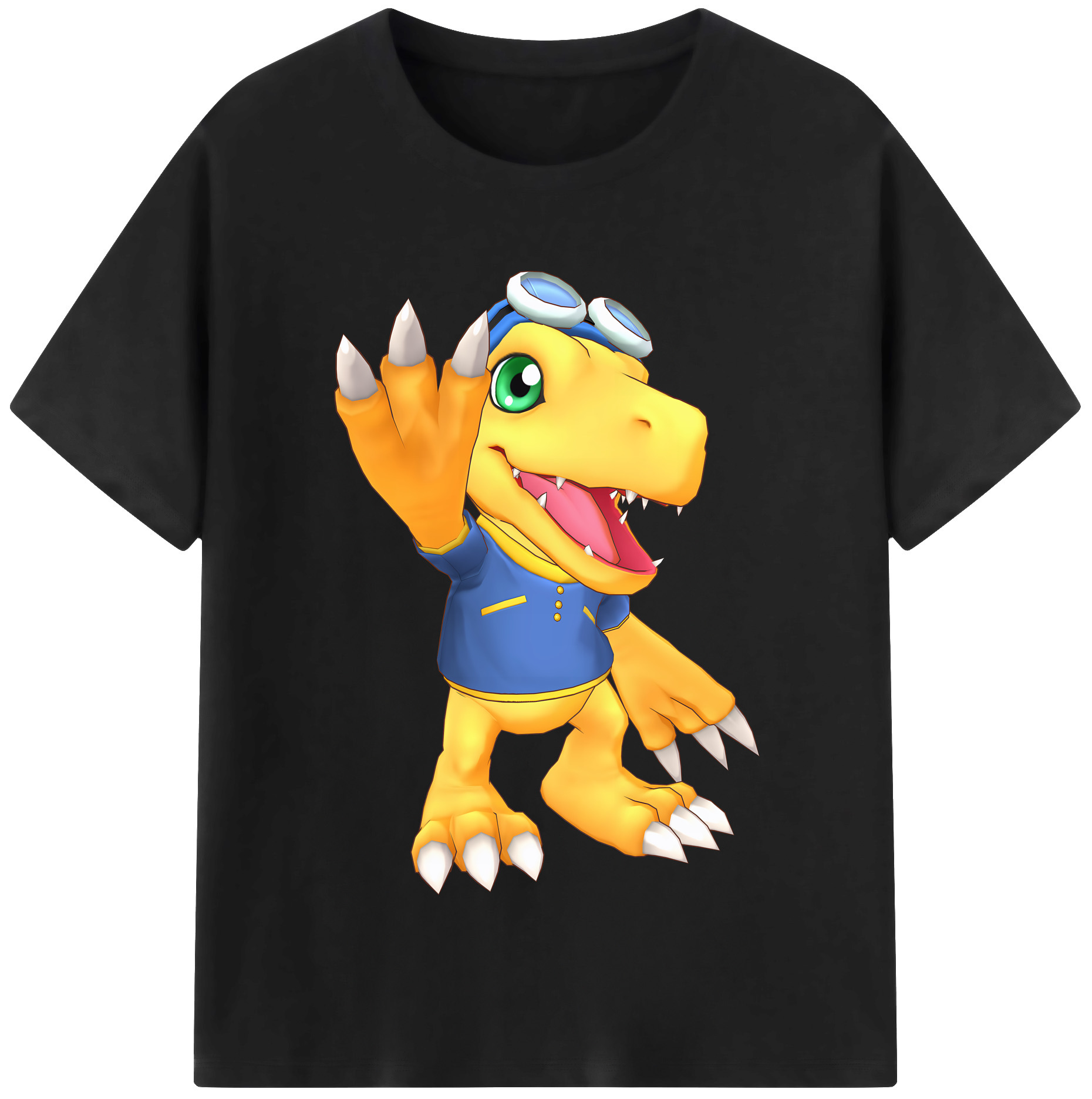 （画像用） Digimon デジタルモンスター/デジモン 綿100％半袖Tシャツ（フロントプリント）