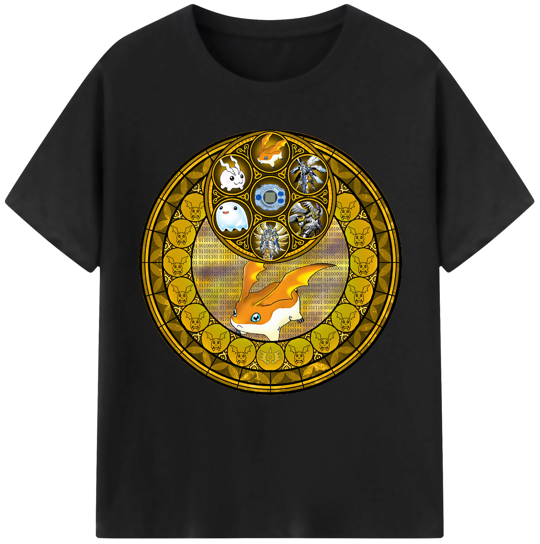 （画像用） Digimon デジタルモンスター/デジモン 綿100％半袖Tシャツ（フロントプリント）