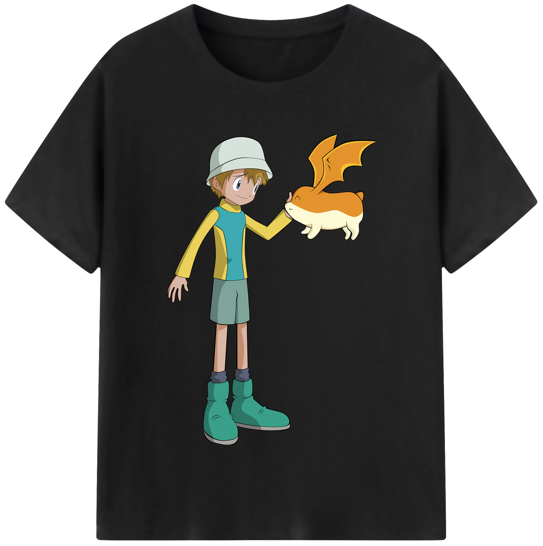 （画像用） Digimon デジタルモンスター/デジモン 綿100％半袖Tシャツ（フロントプリント）