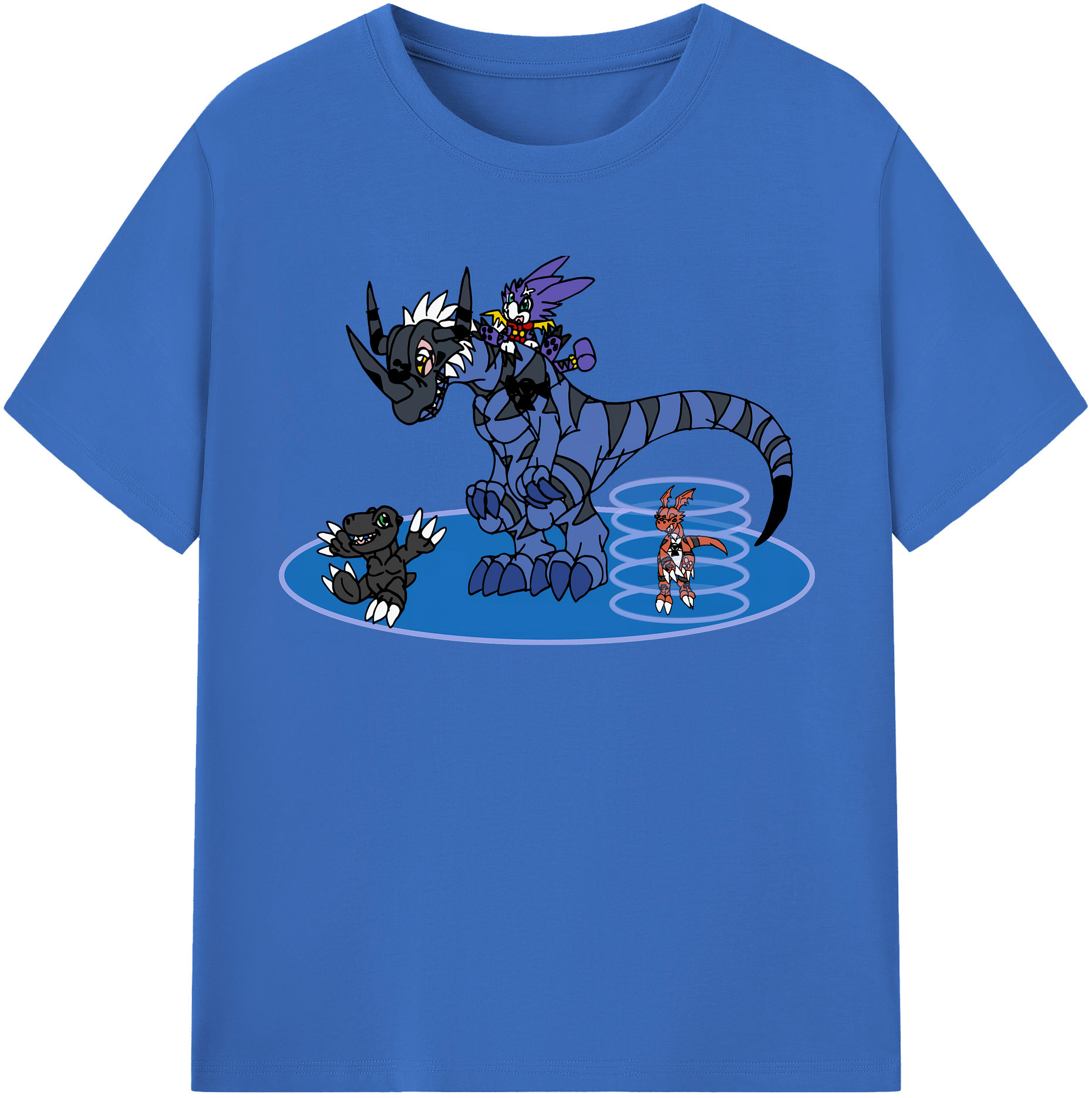 （画像用） Digimon デジタルモンスター/デジモン 綿100％半袖Tシャツ（フロントプリント）