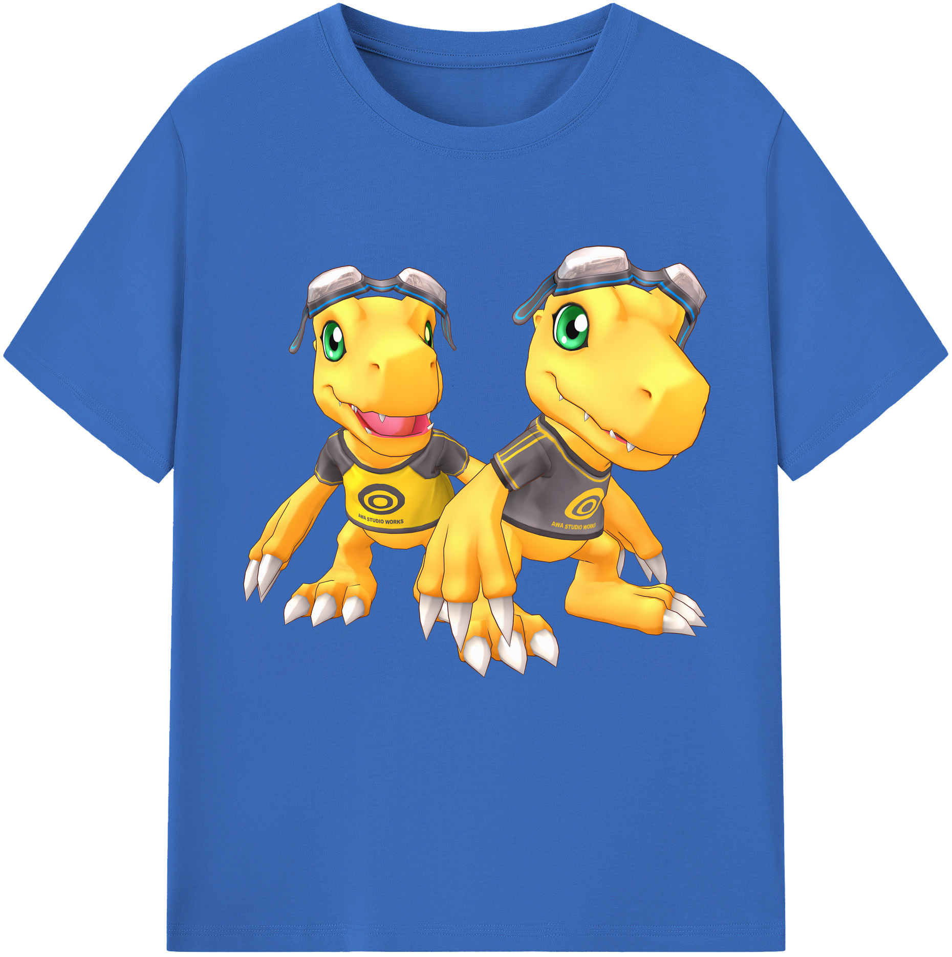 （画像用） Digimon デジタルモンスター/デジモン 綿100％半袖Tシャツ（フロントプリント）