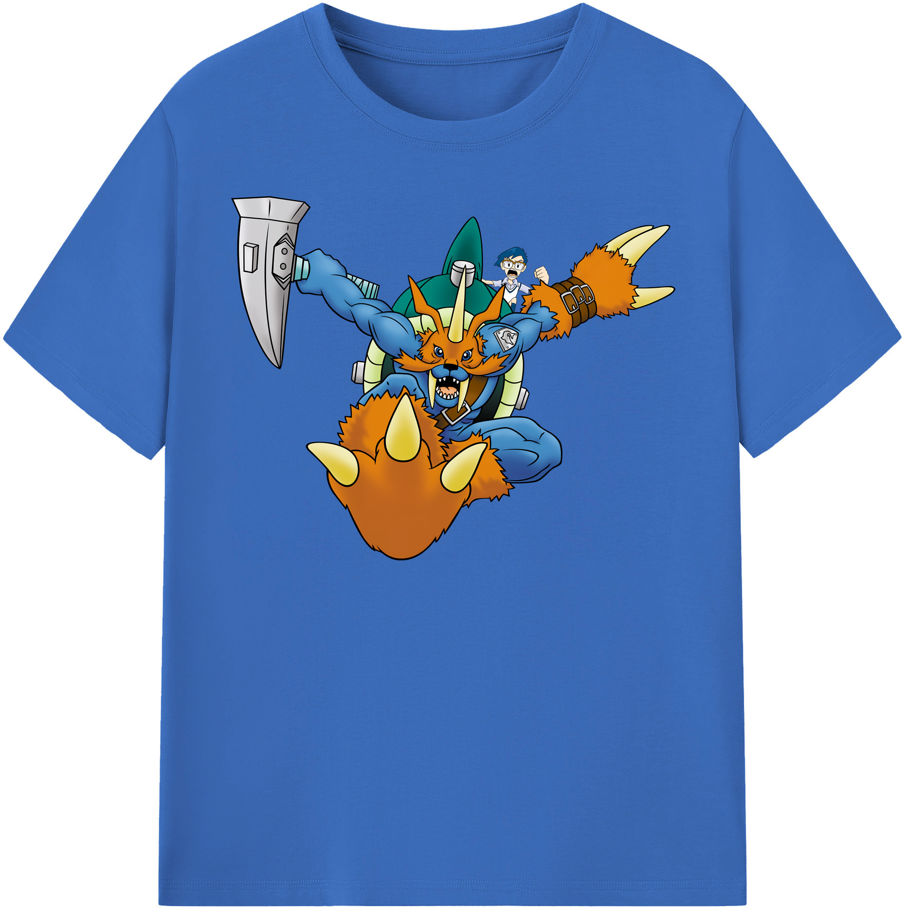 （画像用） Digimon デジタルモンスター/デジモン 綿100％半袖Tシャツ（フロントプリント）