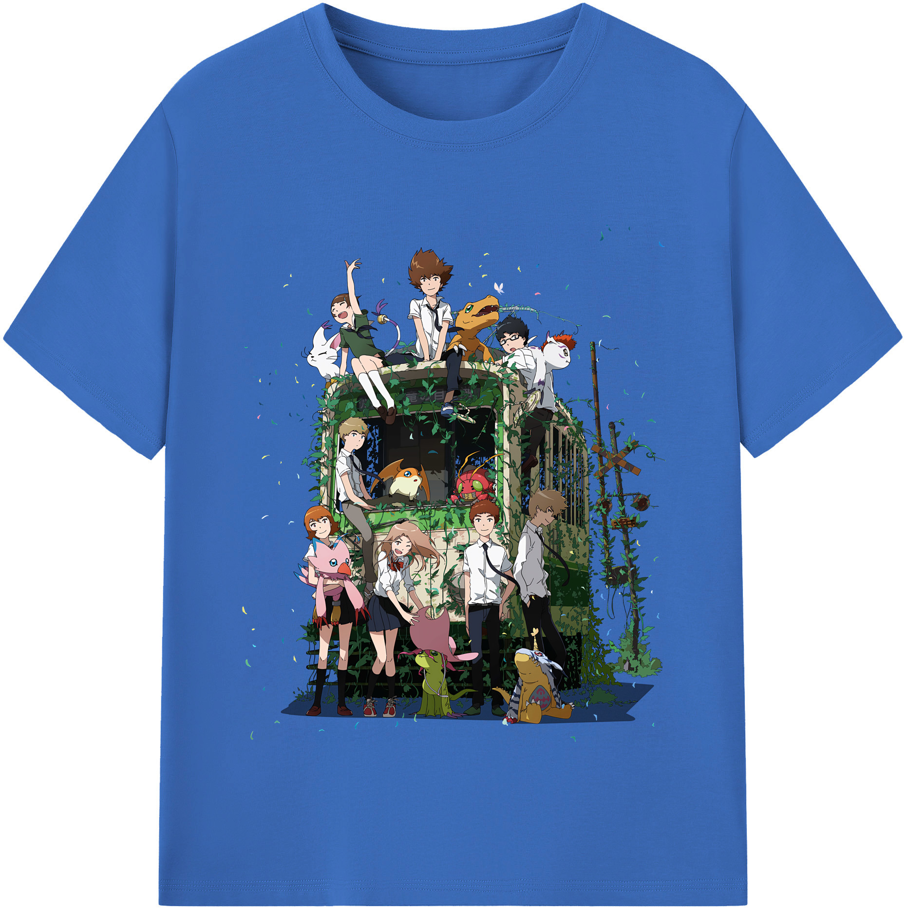 （画像用） Digimon デジタルモンスター/デジモン 綿100％半袖Tシャツ（フロントプリント）