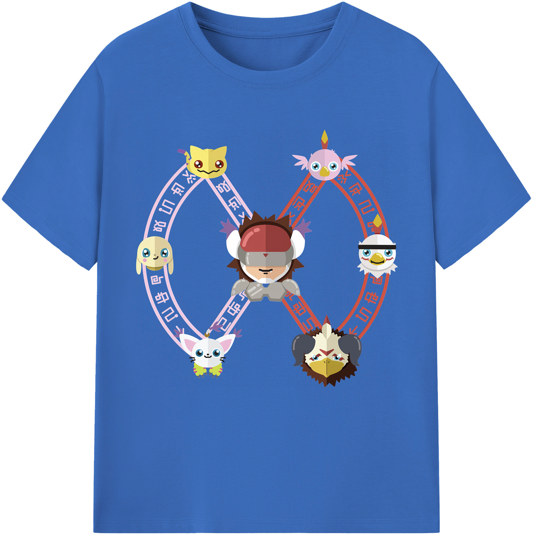 （画像用） Digimon デジタルモンスター/デジモン 綿100％半袖Tシャツ（フロントプリント）