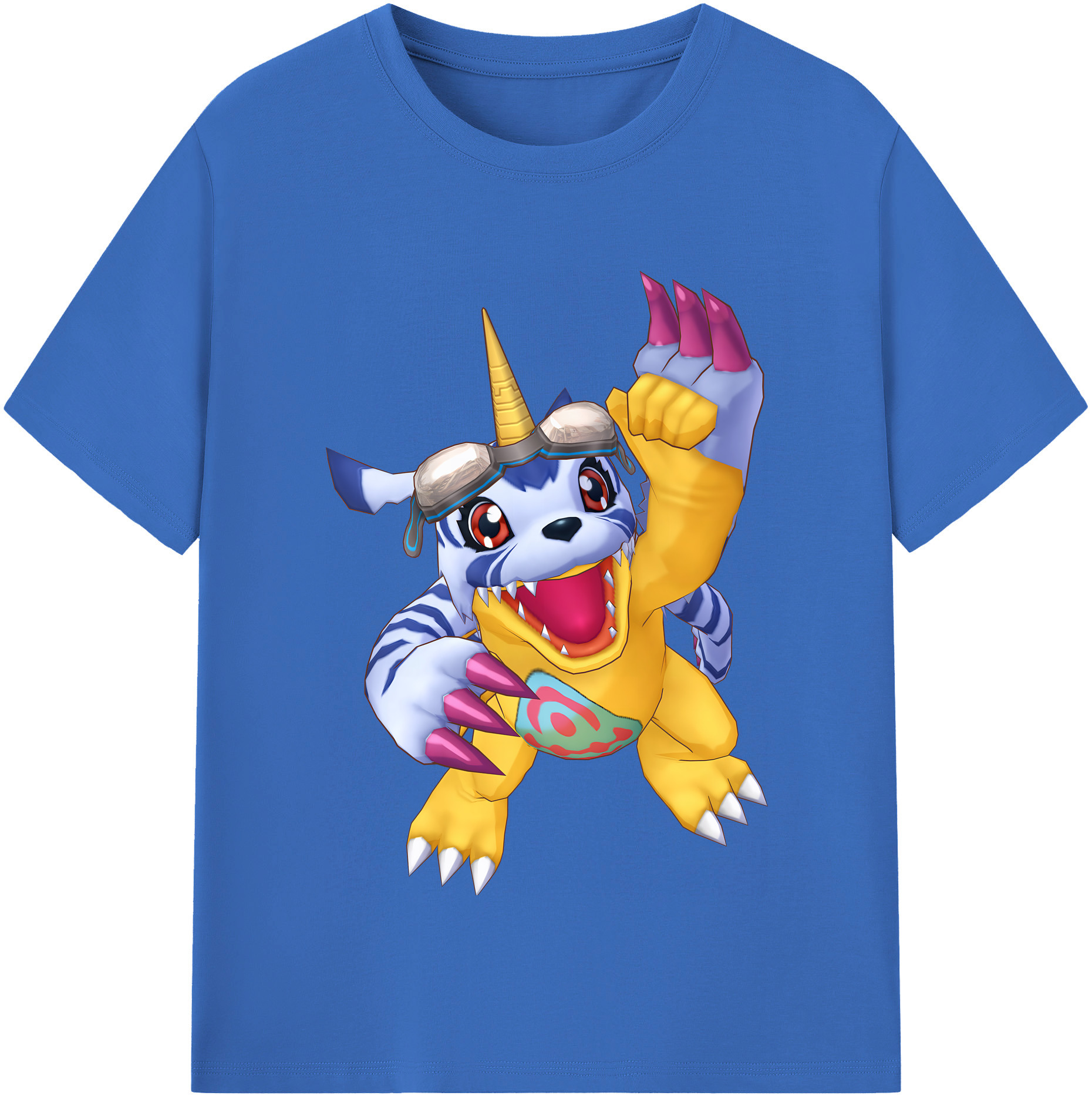 （画像用） Digimon デジタルモンスター/デジモン 綿100％半袖Tシャツ（フロントプリント）