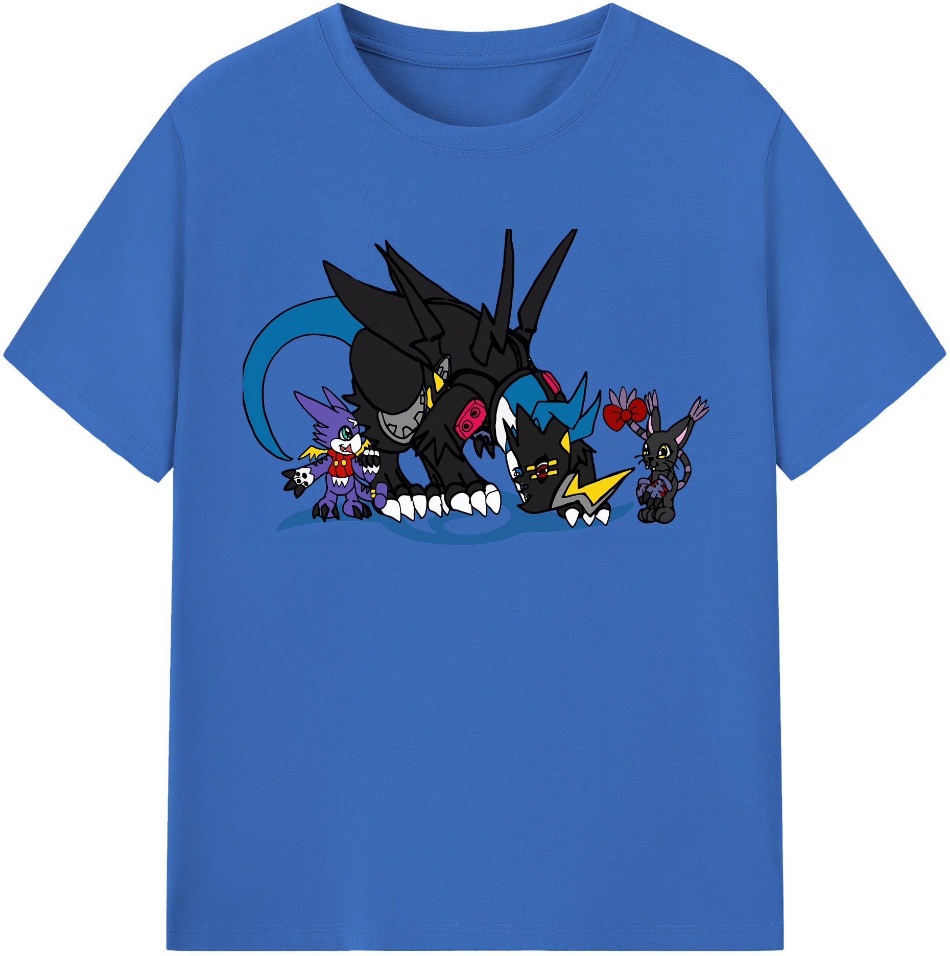 （画像用） Digimon デジタルモンスター/デジモン 綿100％半袖Tシャツ（フロントプリント）