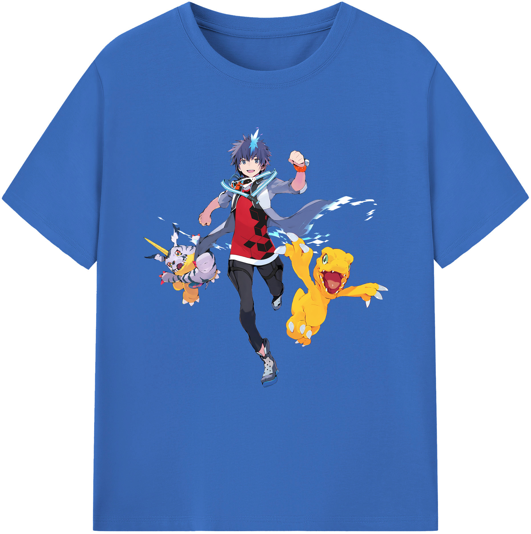 （画像用） Digimon デジタルモンスター/デジモン 綿100％半袖Tシャツ（フロントプリント）