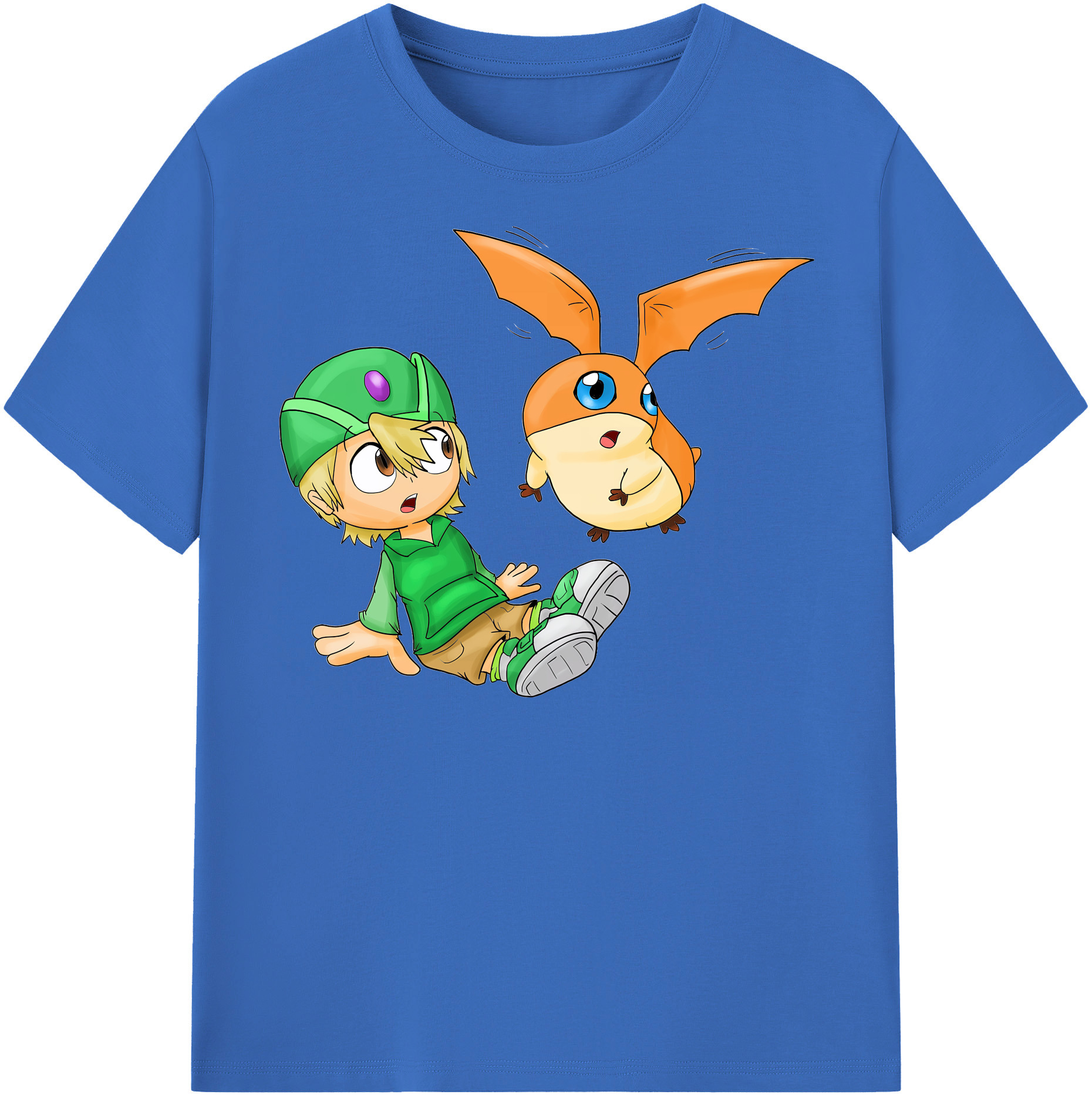 （画像用） Digimon デジタルモンスター/デジモン 綿100％半袖Tシャツ（フロントプリント）