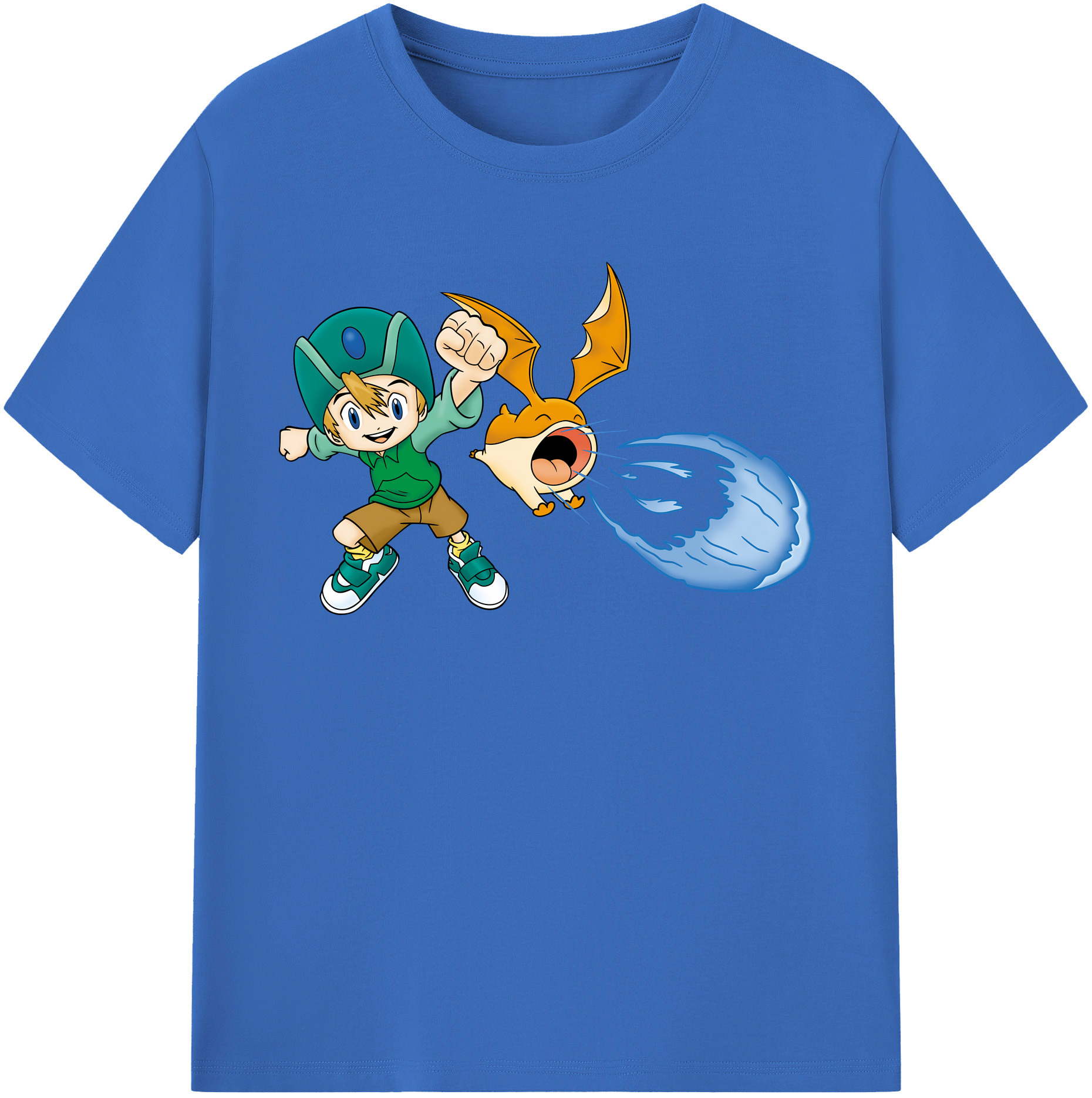（画像用） Digimon デジタルモンスター/デジモン 綿100％半袖Tシャツ（フロントプリント）
