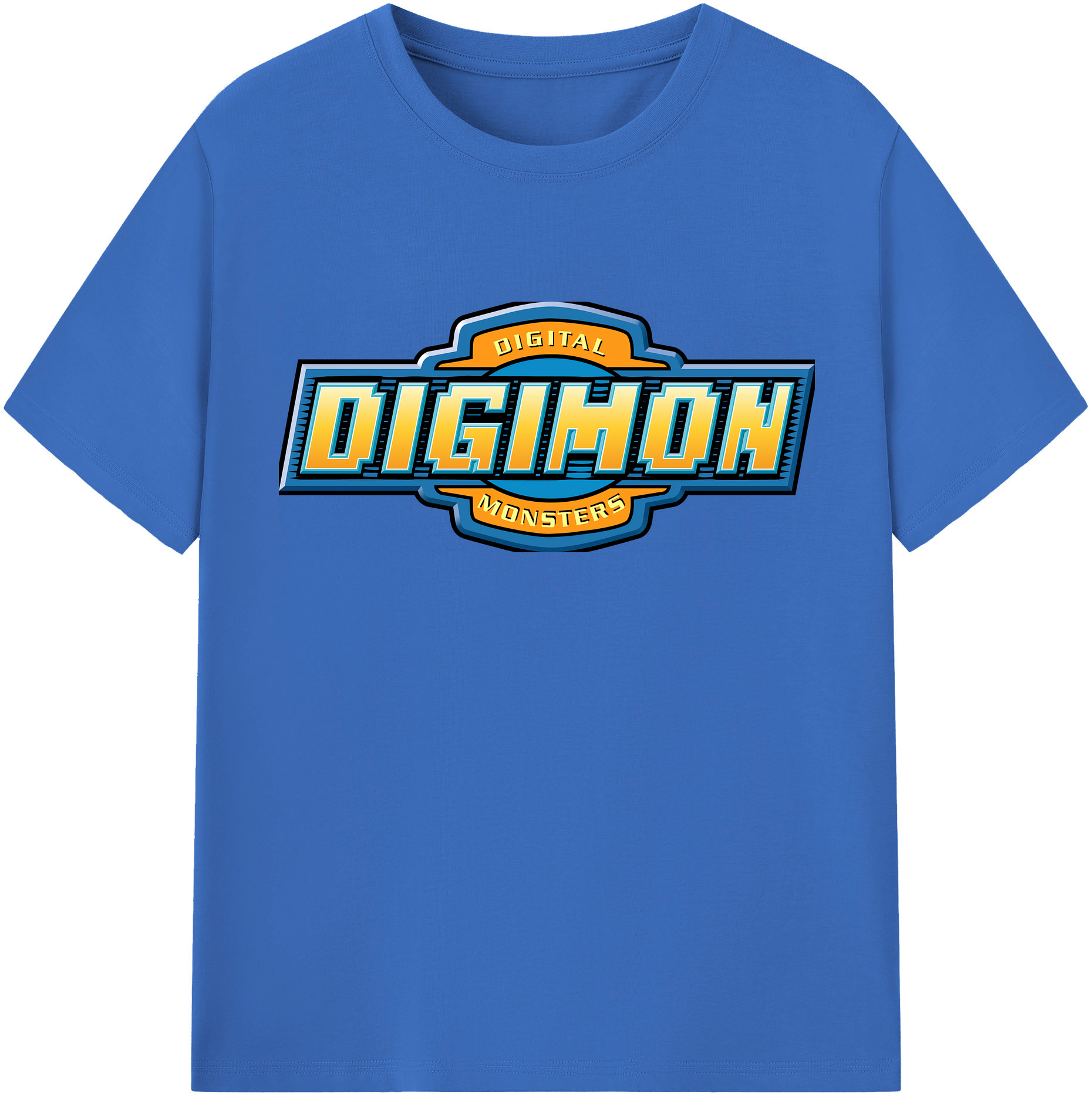 （画像用） Digimon デジタルモンスター/デジモン 綿100％半袖Tシャツ（フロントプリント）