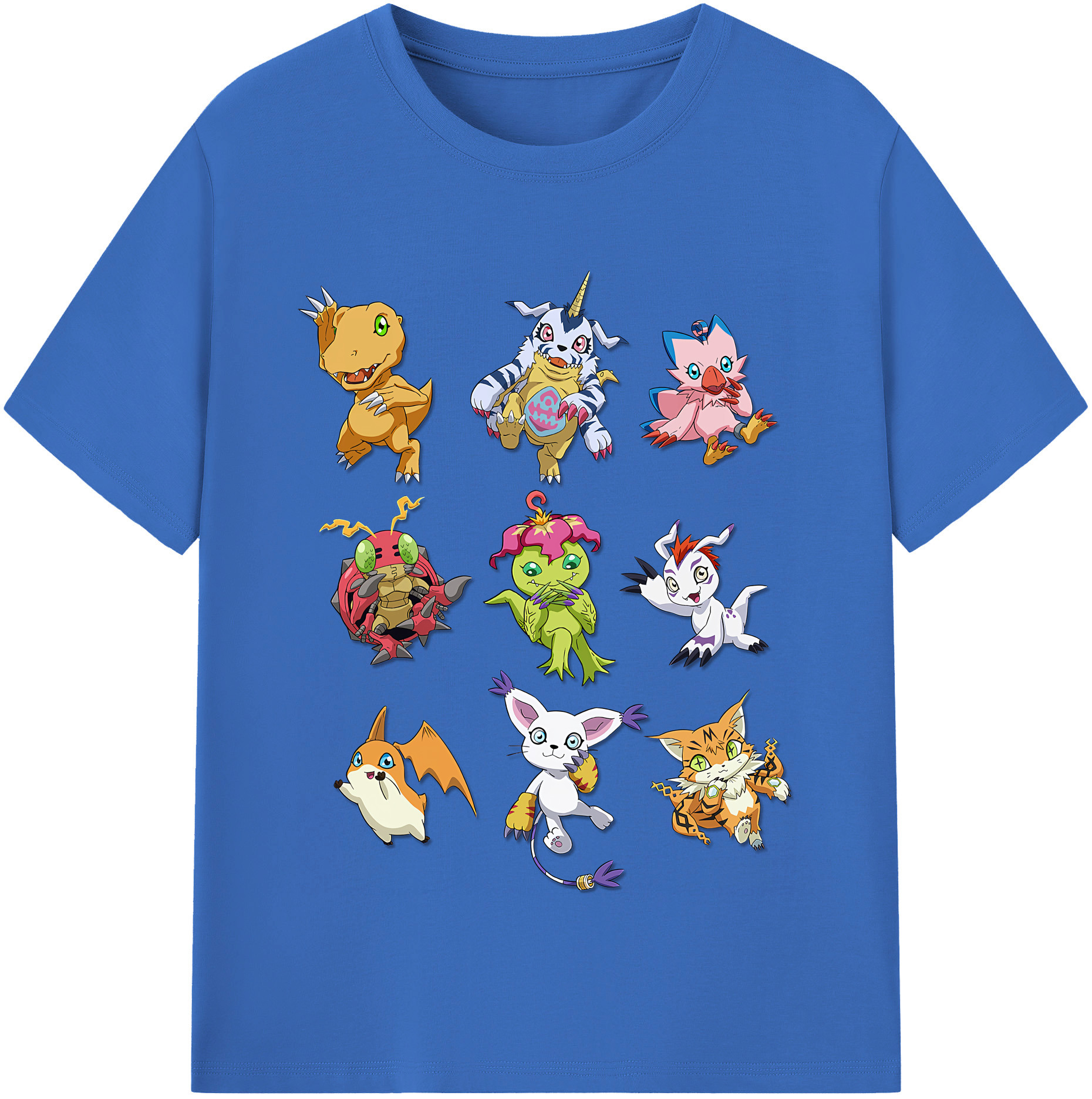 （画像用） Digimon デジタルモンスター/デジモン 綿100％半袖Tシャツ（フロントプリント）