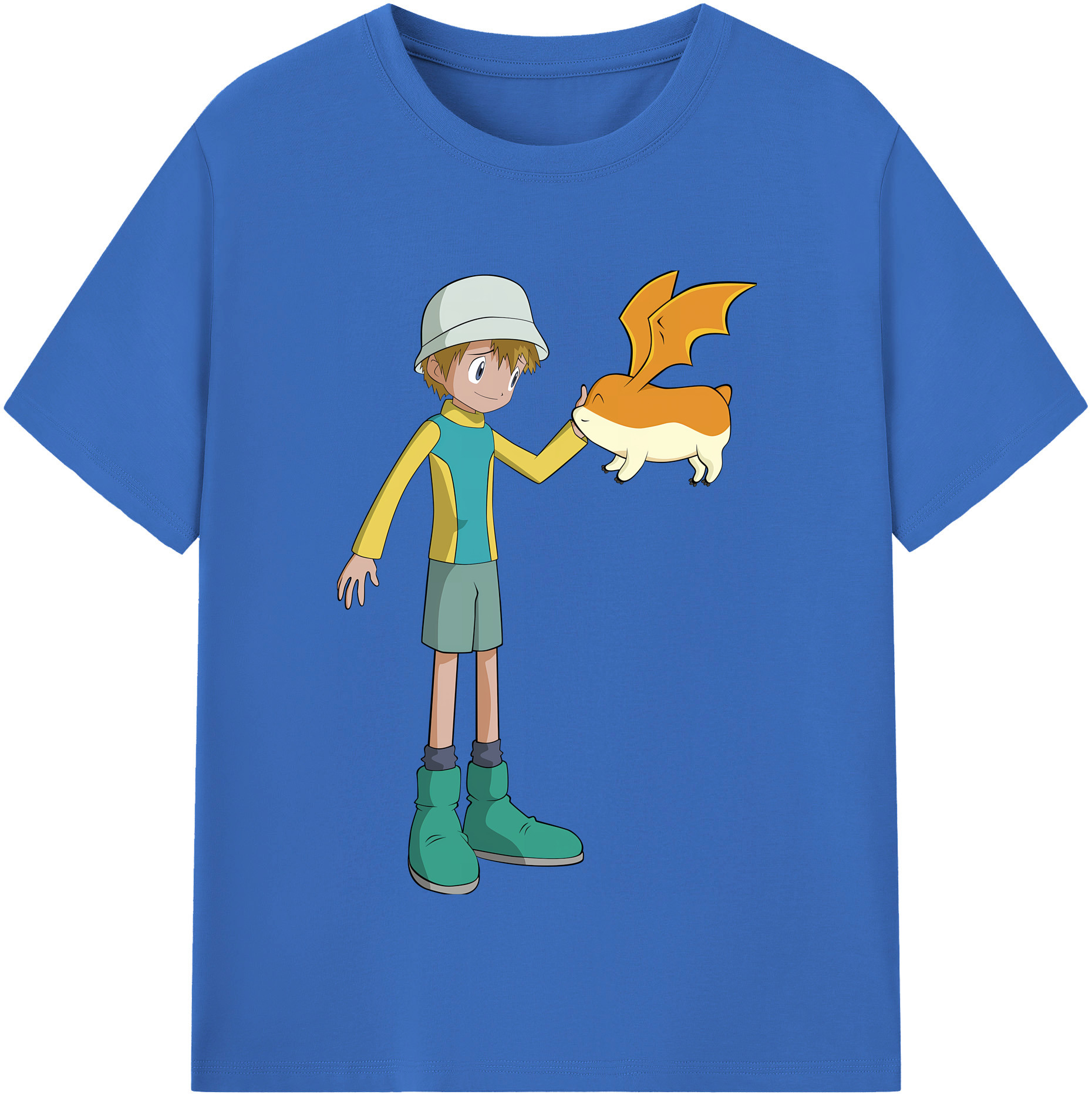 （画像用） Digimon デジタルモンスター/デジモン 綿100％半袖Tシャツ（フロントプリント）