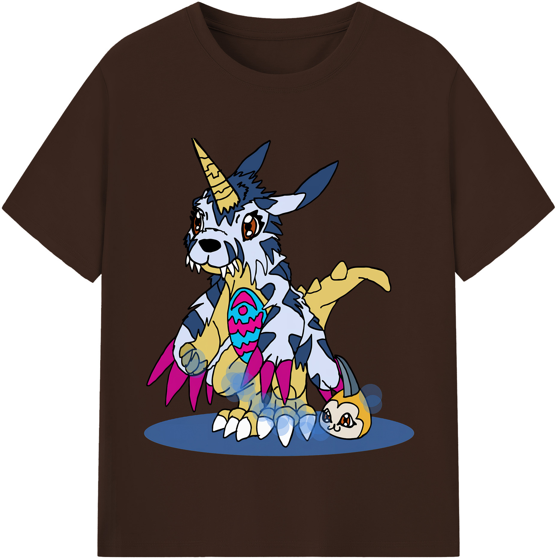 （画像用） Digimon デジタルモンスター/デジモン 綿100％半袖Tシャツ（フロントプリント）