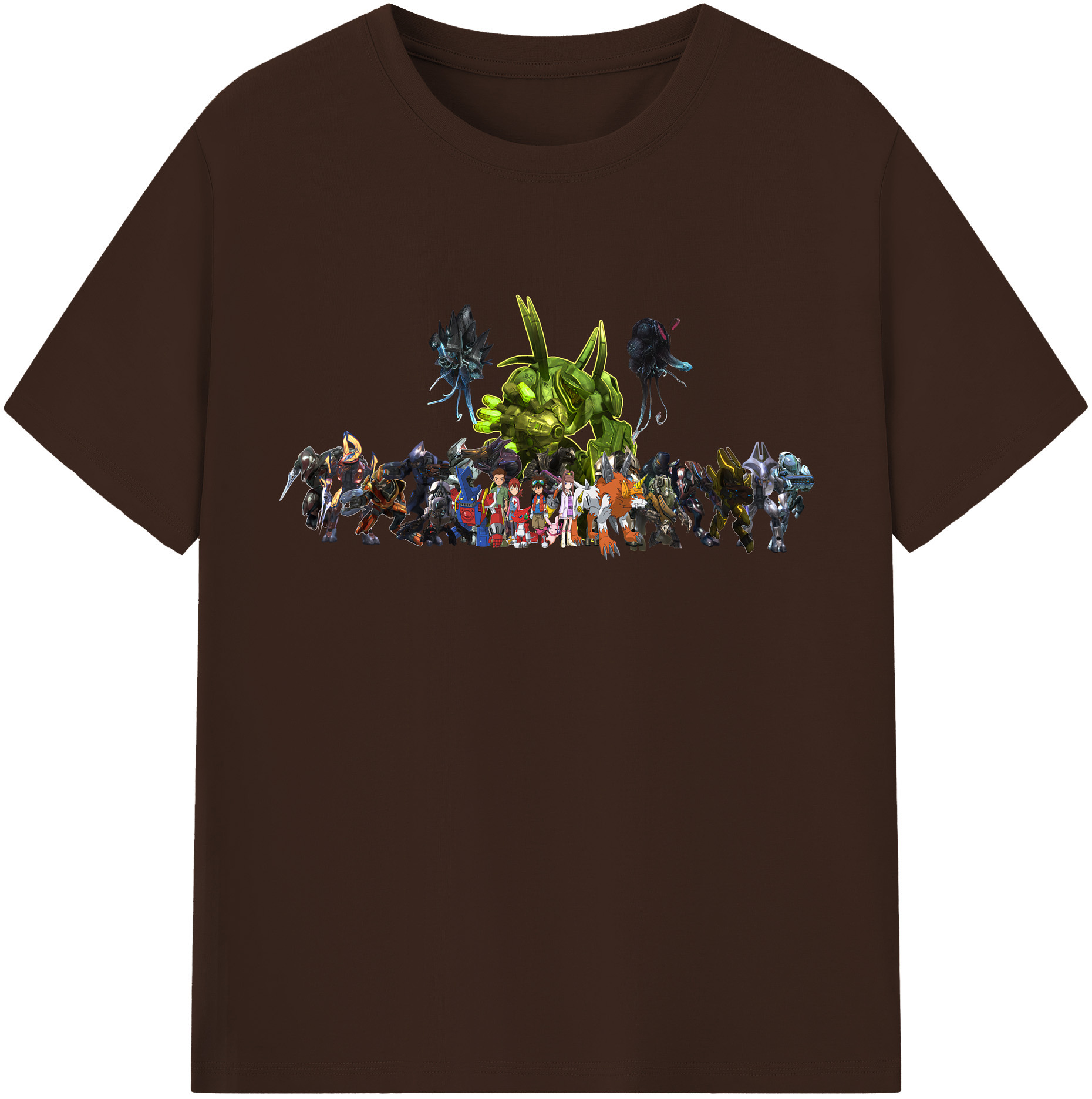 （画像用） Digimon デジタルモンスター/デジモン 綿100％半袖Tシャツ（フロントプリント）