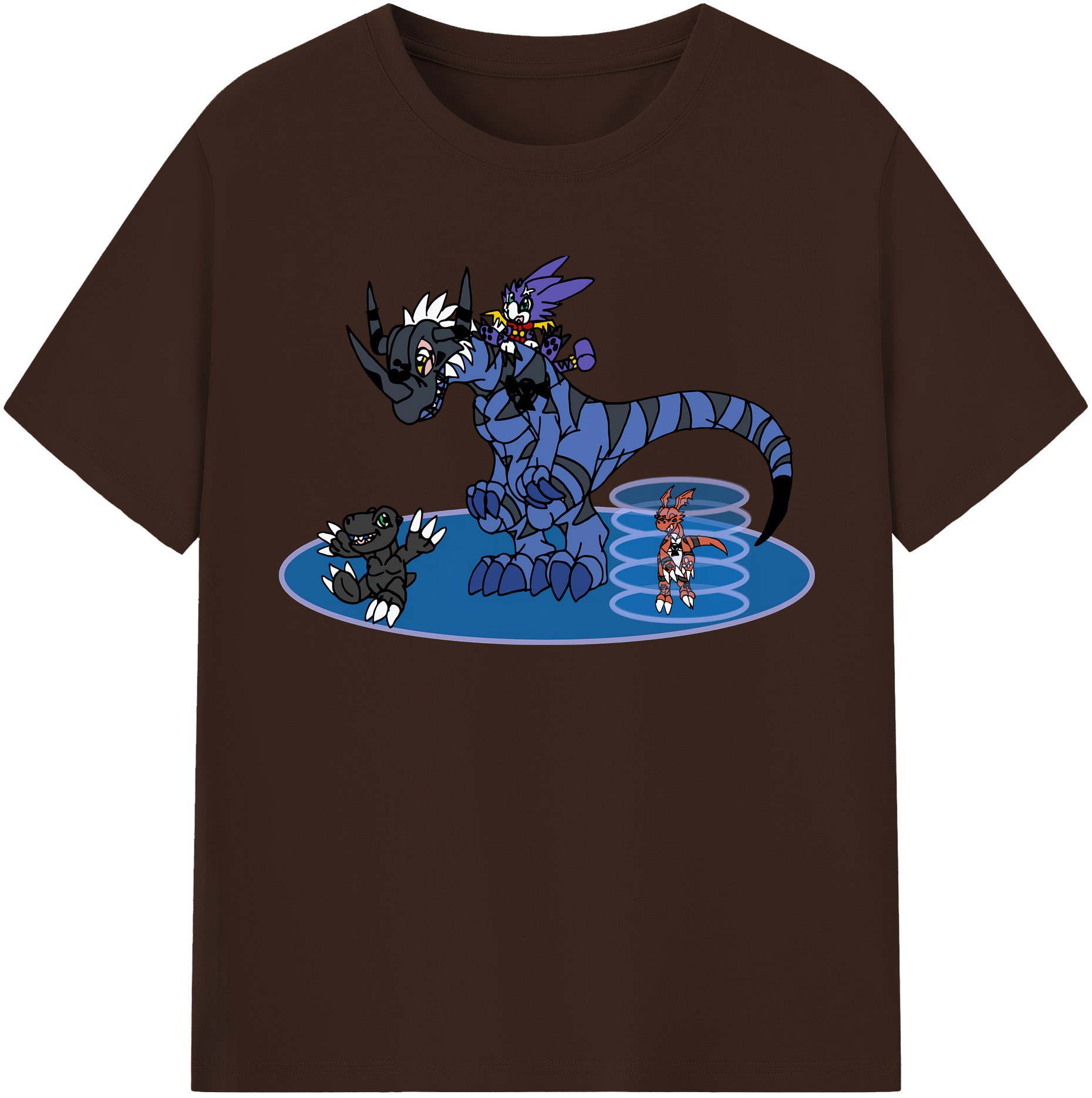 （画像用） Digimon デジタルモンスター/デジモン 綿100％半袖Tシャツ（フロントプリント）