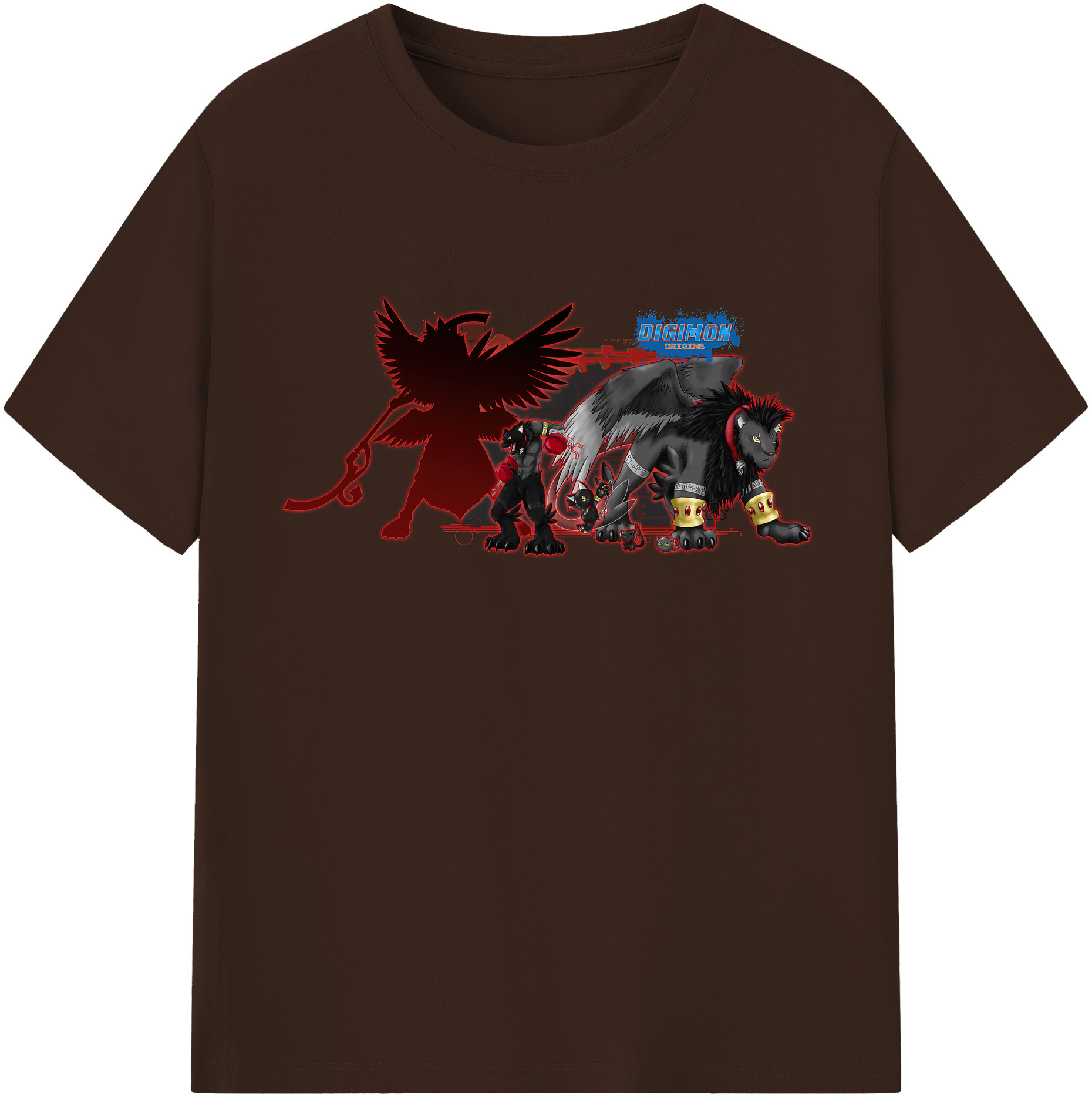 （画像用） Digimon デジタルモンスター/デジモン 綿100％半袖Tシャツ（フロントプリント）