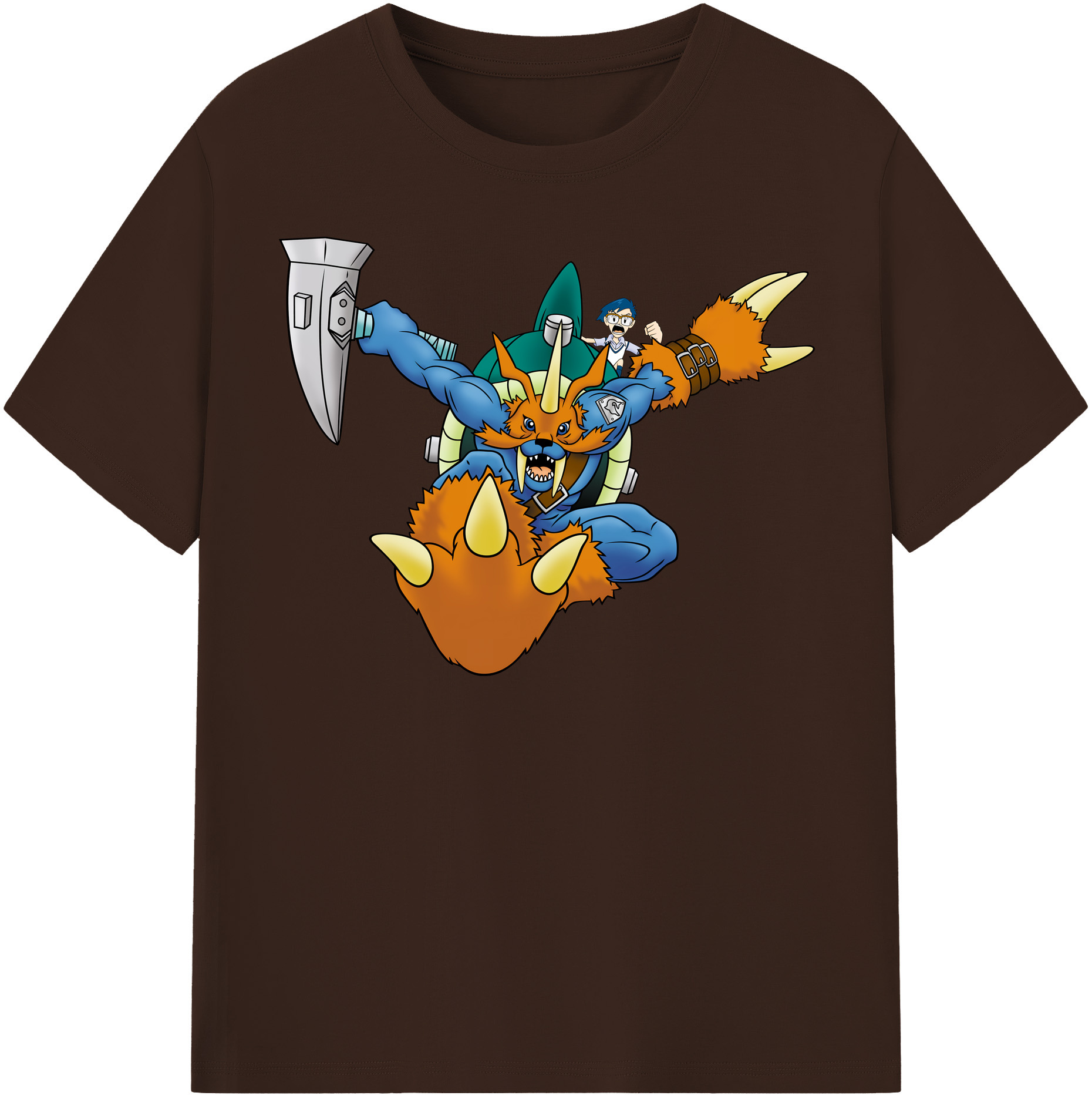 （画像用） Digimon デジタルモンスター/デジモン 綿100％半袖Tシャツ（フロントプリント）