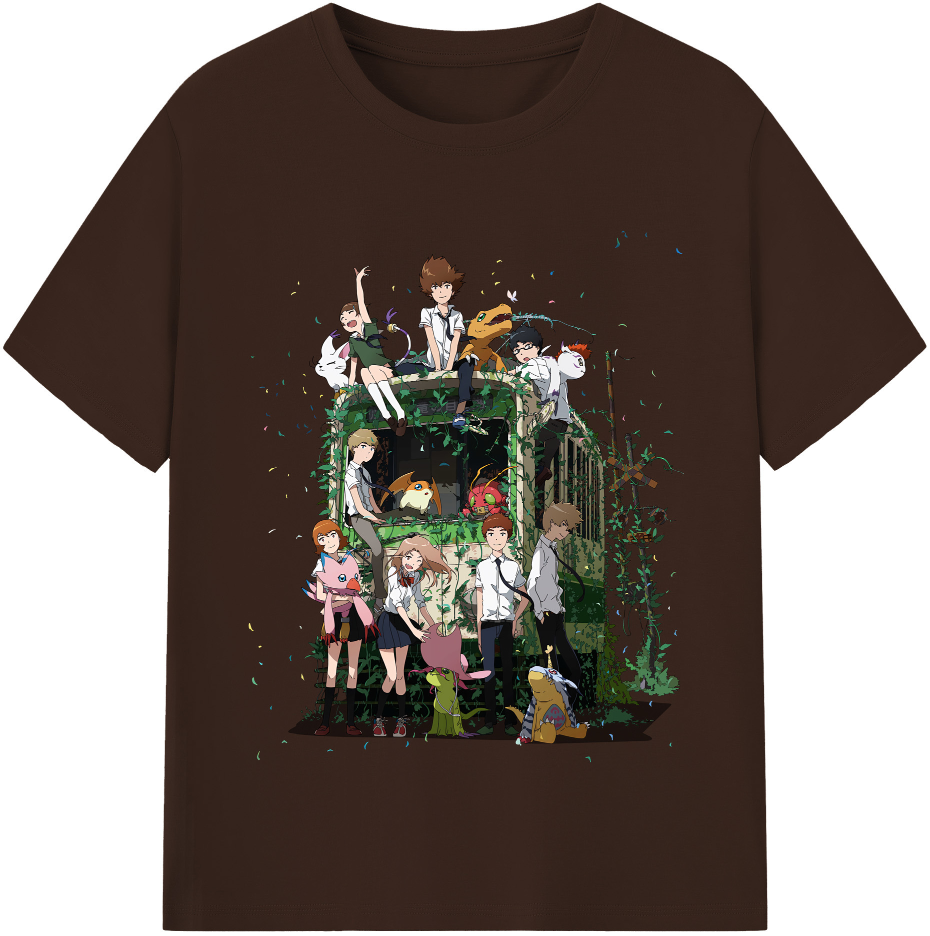（画像用） Digimon デジタルモンスター/デジモン 綿100％半袖Tシャツ（フロントプリント）