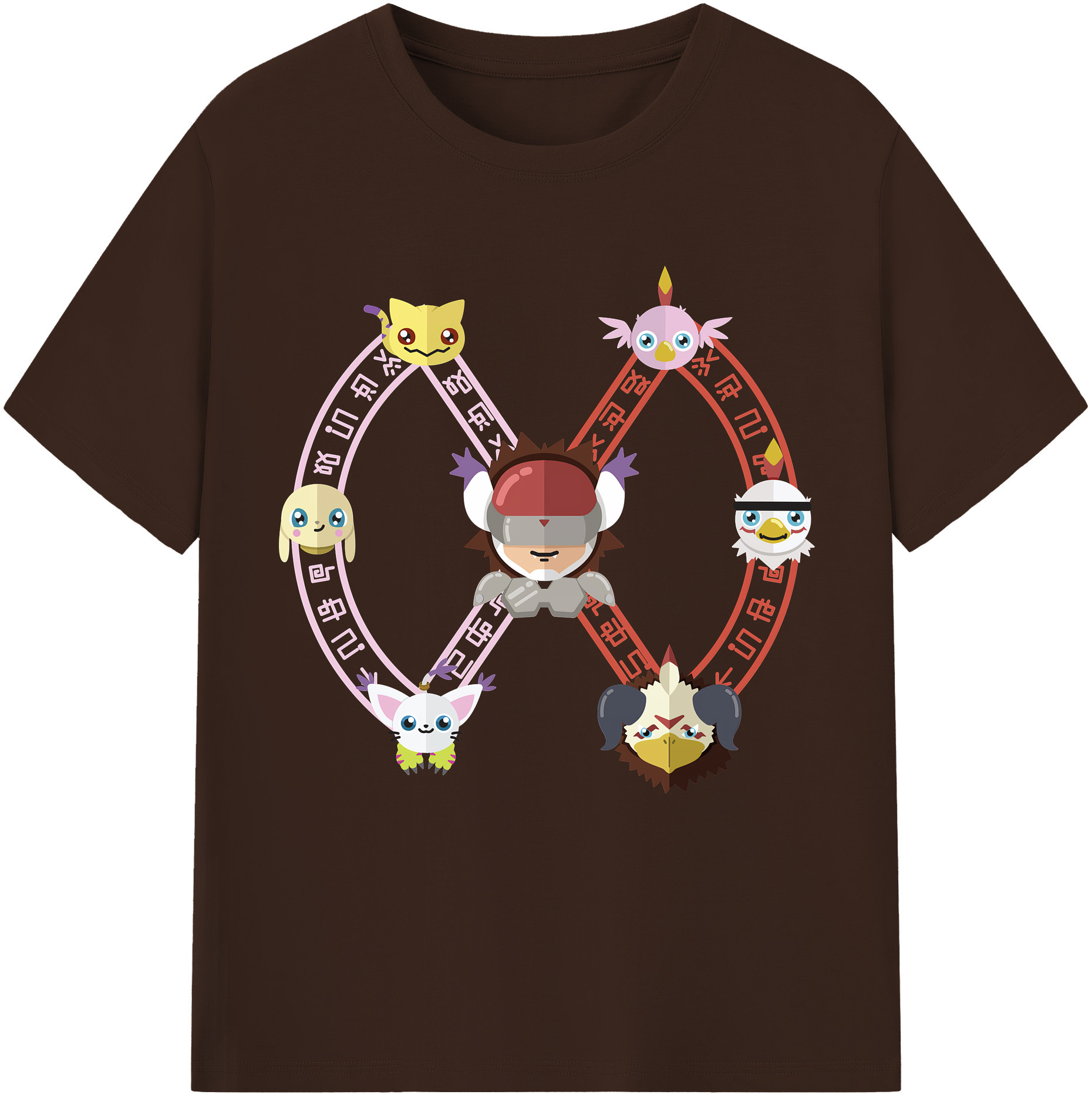 （画像用） Digimon デジタルモンスター/デジモン 綿100％半袖Tシャツ（フロントプリント）