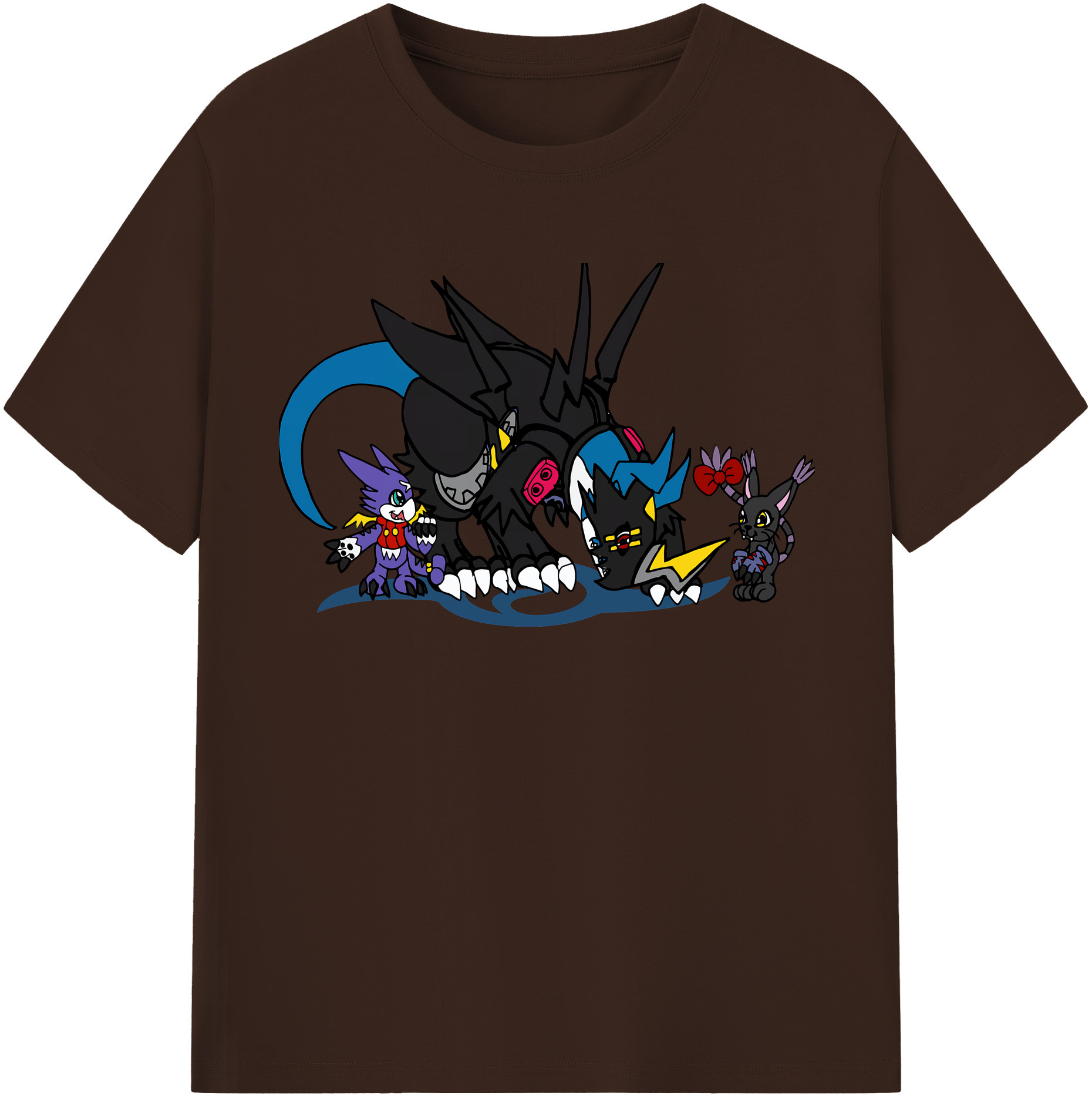 （画像用） Digimon デジタルモンスター/デジモン 綿100％半袖Tシャツ（フロントプリント）