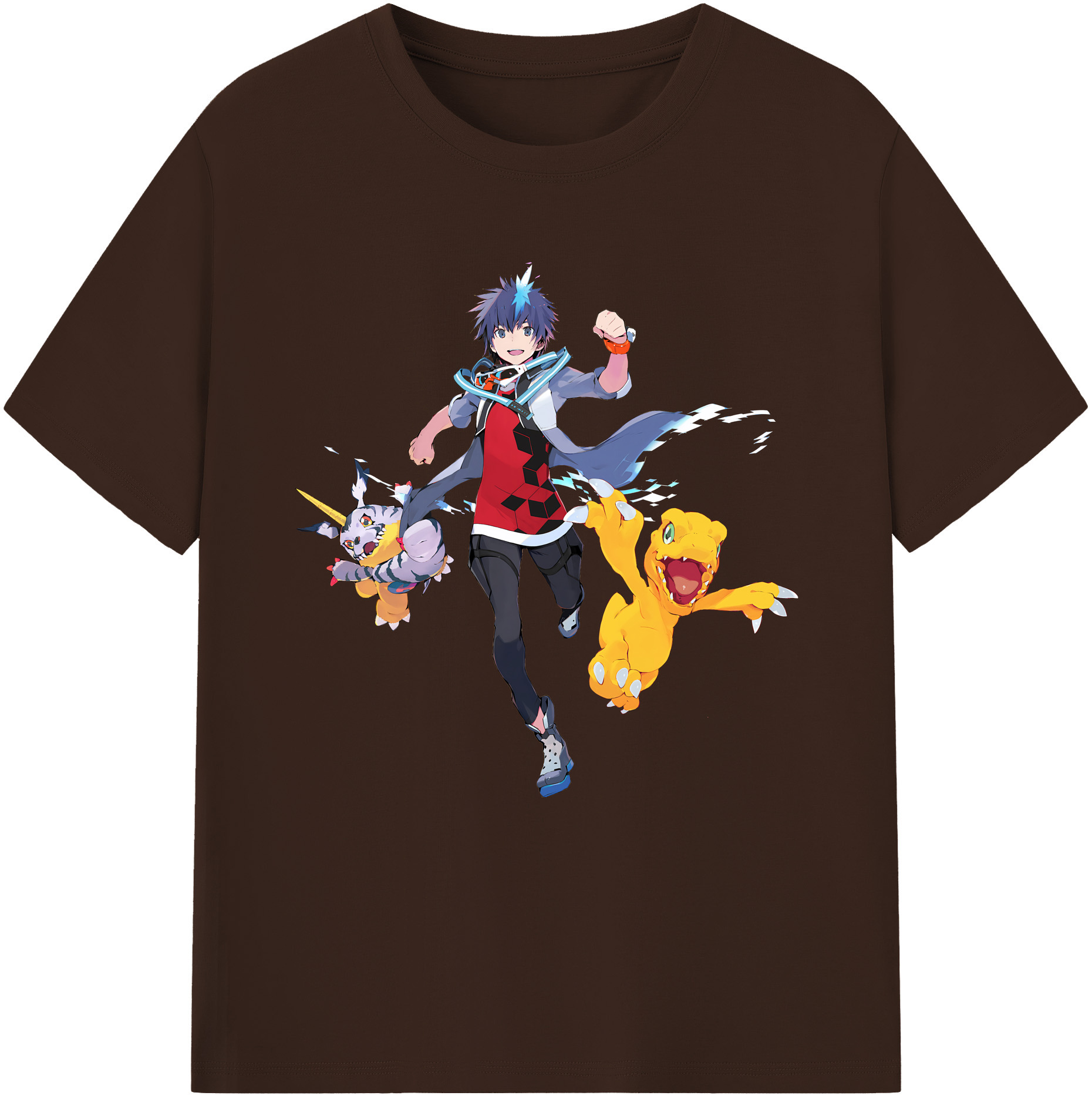 （画像用） Digimon デジタルモンスター/デジモン 綿100％半袖Tシャツ（フロントプリント）