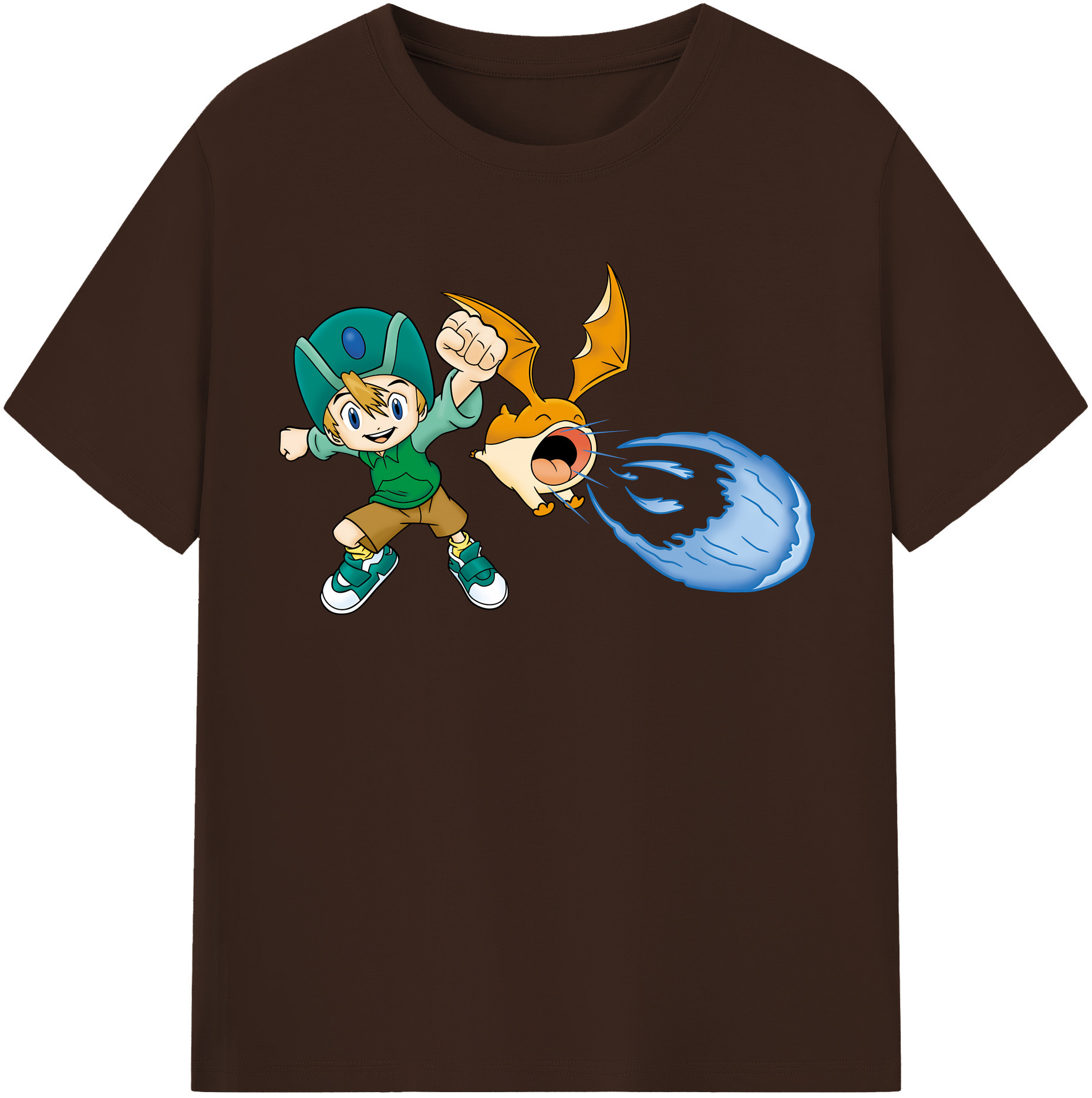 （画像用） Digimon デジタルモンスター/デジモン 綿100％半袖Tシャツ（フロントプリント）