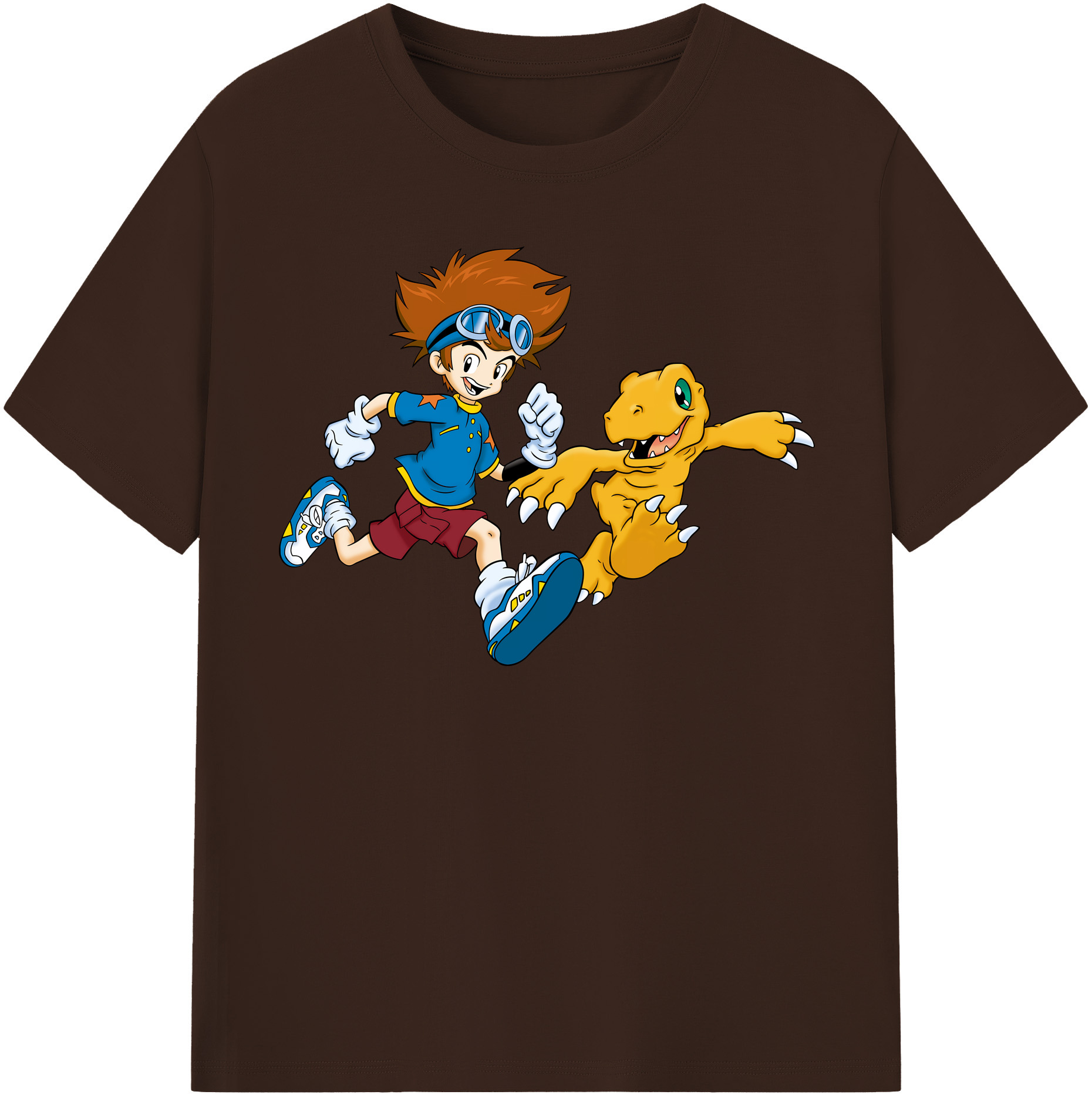 （画像用） Digimon デジタルモンスター/デジモン 綿100％半袖Tシャツ（フロントプリント）