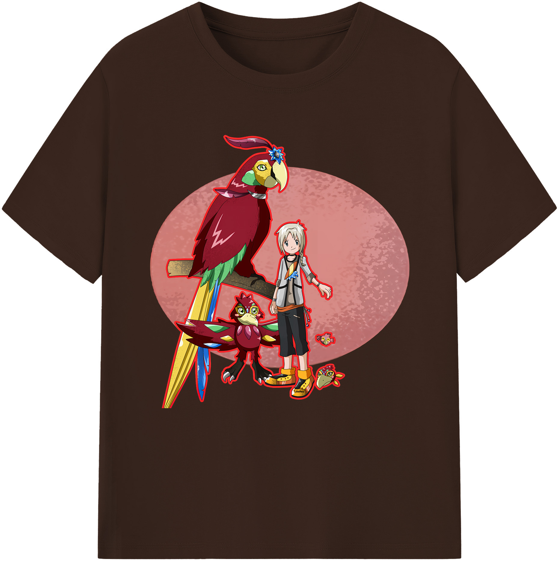（画像用） Digimon デジタルモンスター/デジモン 綿100％半袖Tシャツ（フロントプリント）