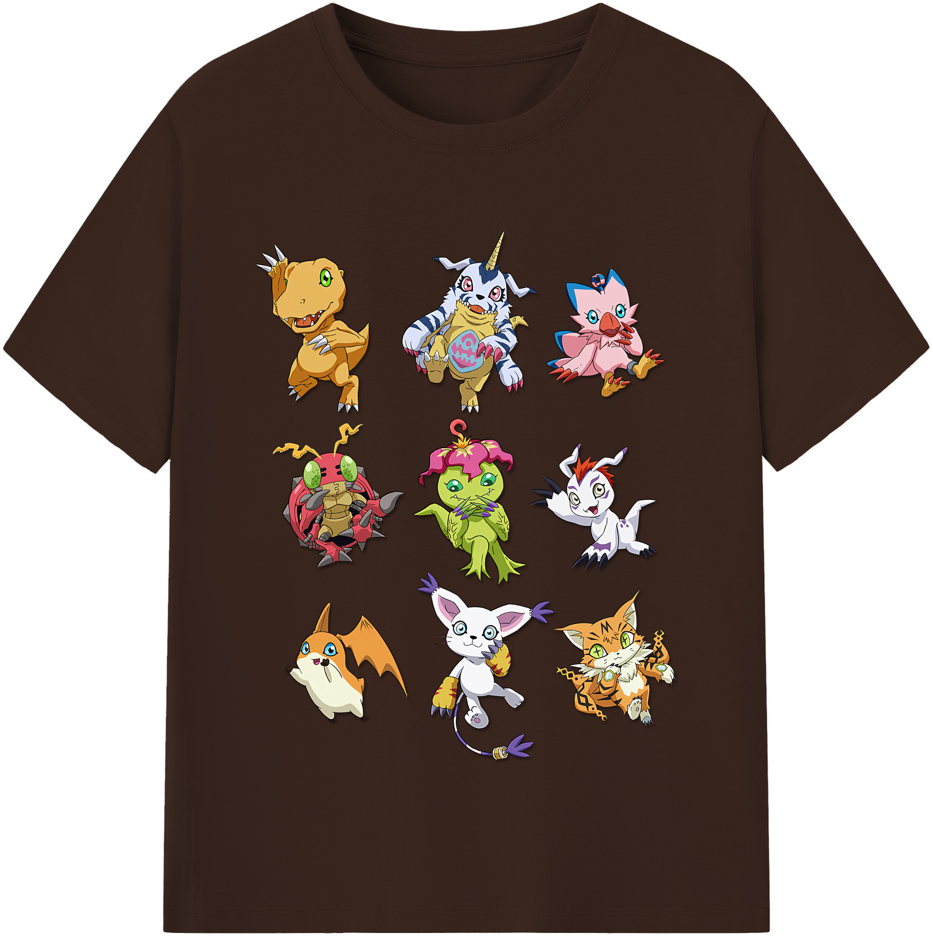 （画像用） Digimon デジタルモンスター/デジモン 綿100％半袖Tシャツ（フロントプリント）