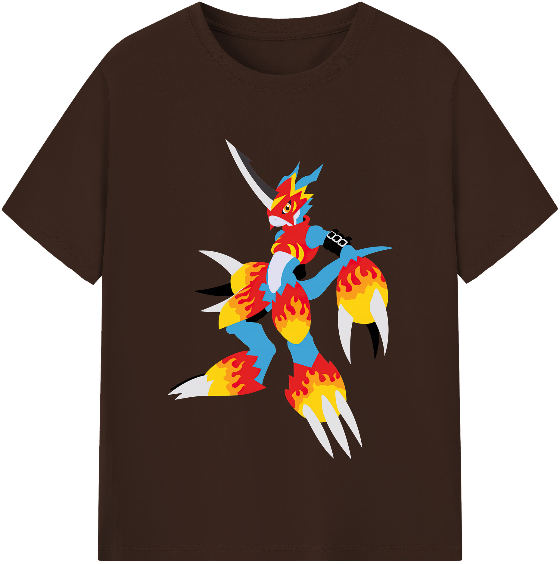 （画像用） Digimon デジタルモンスター/デジモン 綿100％半袖Tシャツ（フロントプリント）