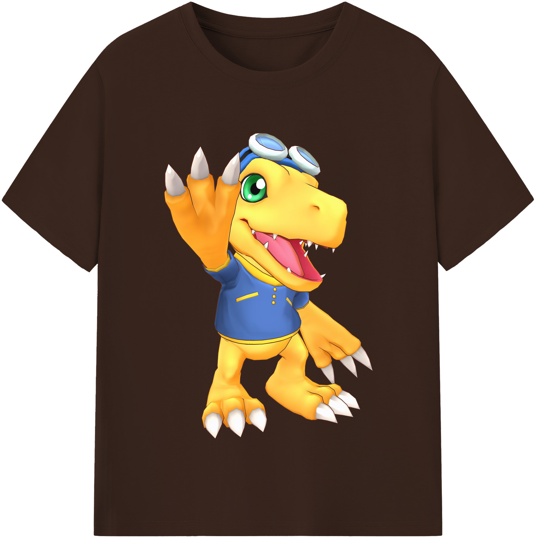 （画像用） Digimon デジタルモンスター/デジモン 綿100％半袖Tシャツ（フロントプリント）