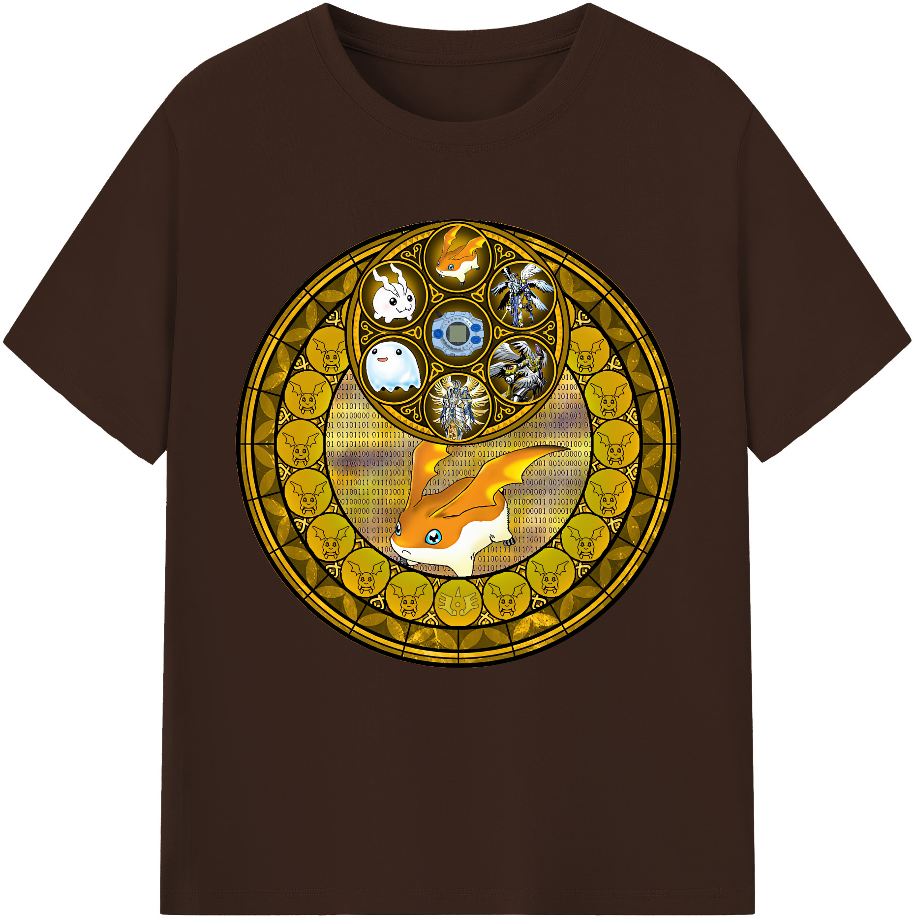 （画像用） Digimon デジタルモンスター/デジモン 綿100％半袖Tシャツ（フロントプリント）