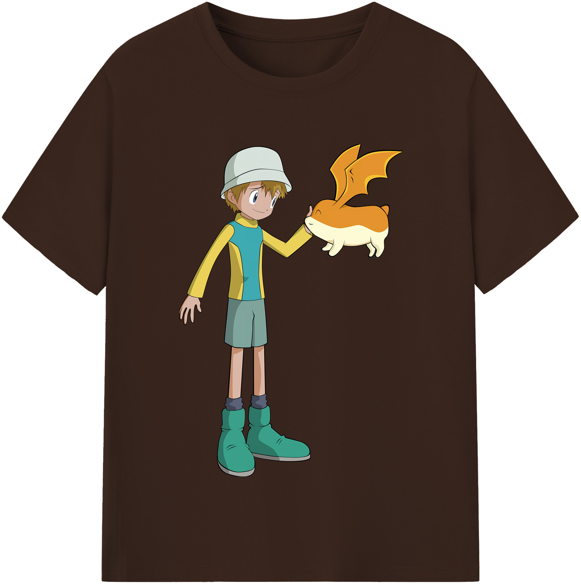 （画像用） Digimon デジタルモンスター/デジモン 綿100％半袖Tシャツ（フロントプリント）