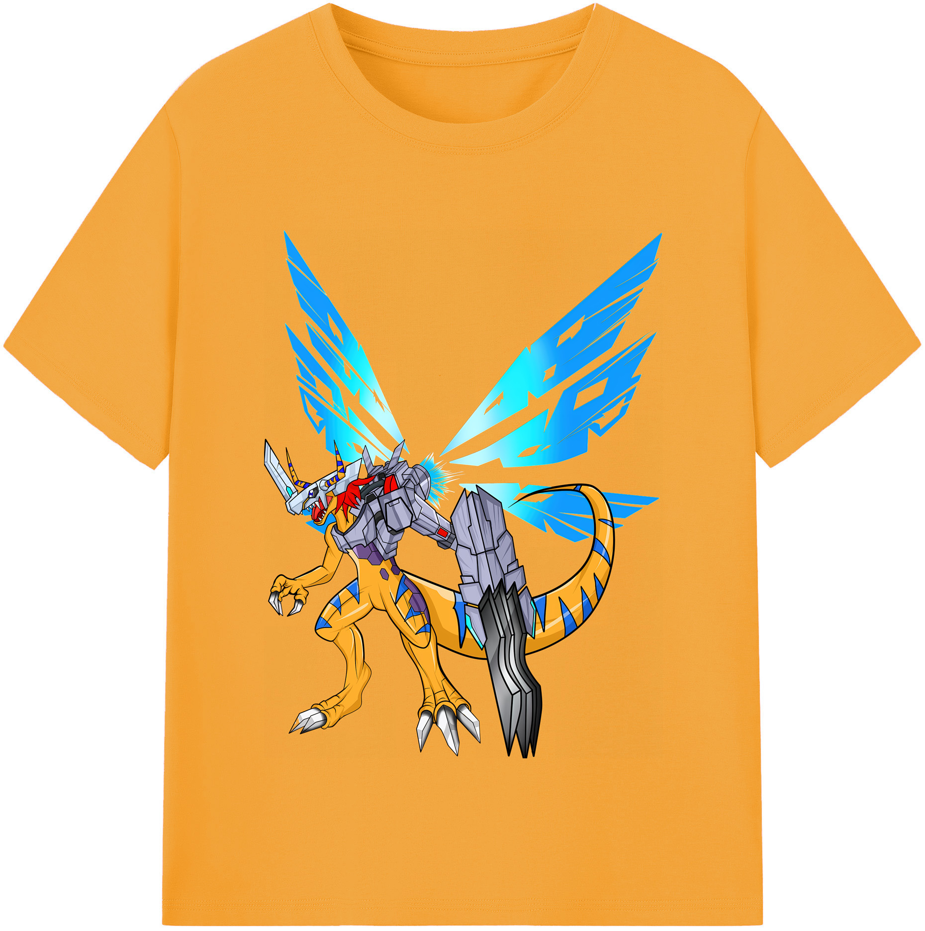 （画像用） Digimon デジタルモンスター/デジモン 綿100％半袖Tシャツ（フロントプリント）