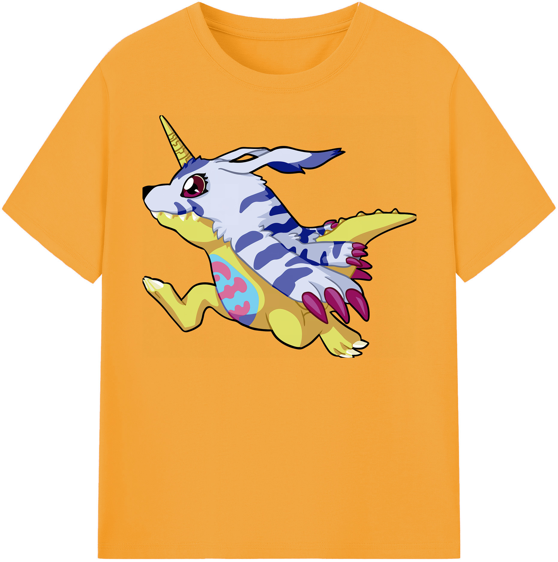 （画像用） Digimon デジタルモンスター/デジモン 綿100％半袖Tシャツ（フロントプリント）